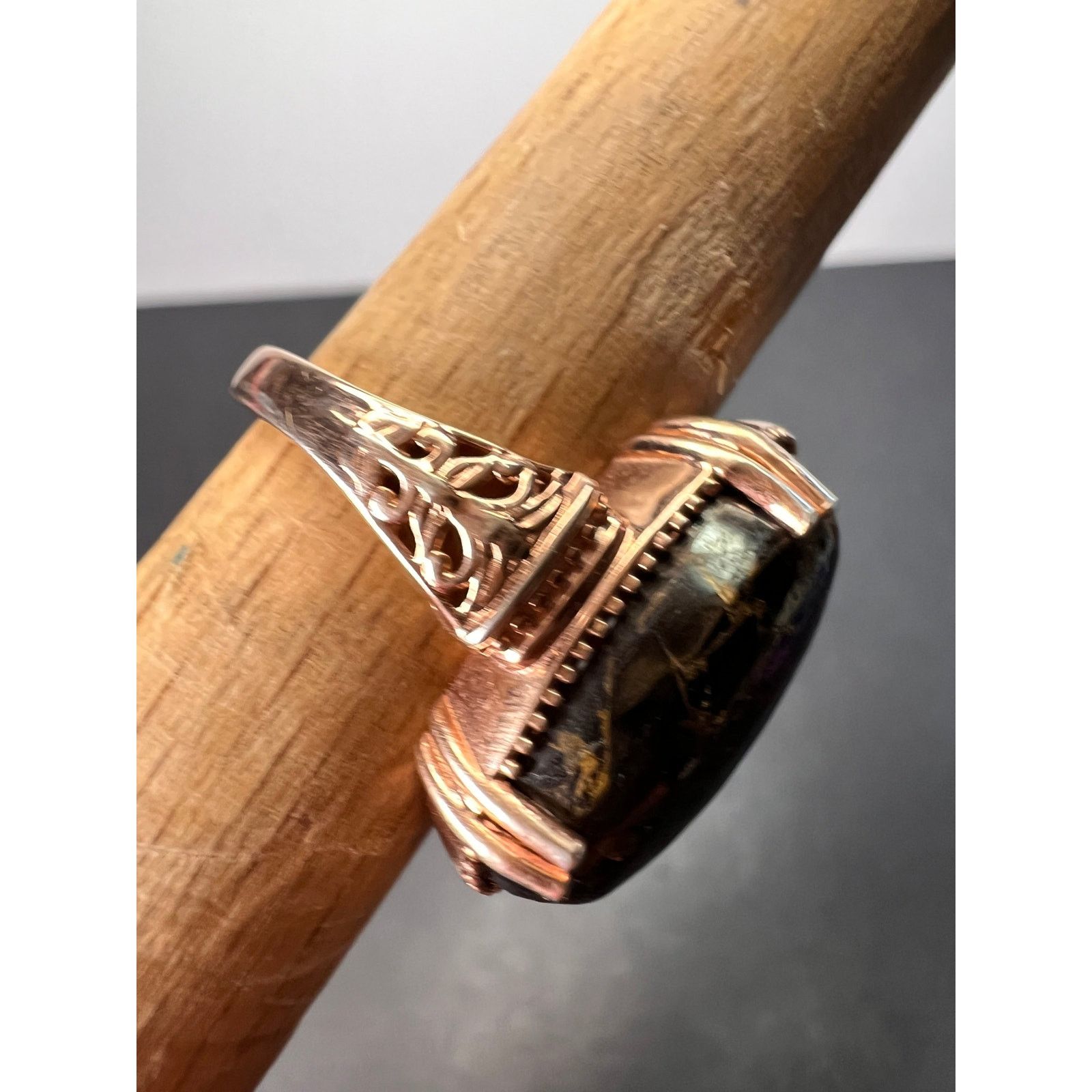 Other NEW Matrix shungite ring in rose gold over CU size 7 Size ONE SIZE - 4 Thumbnail