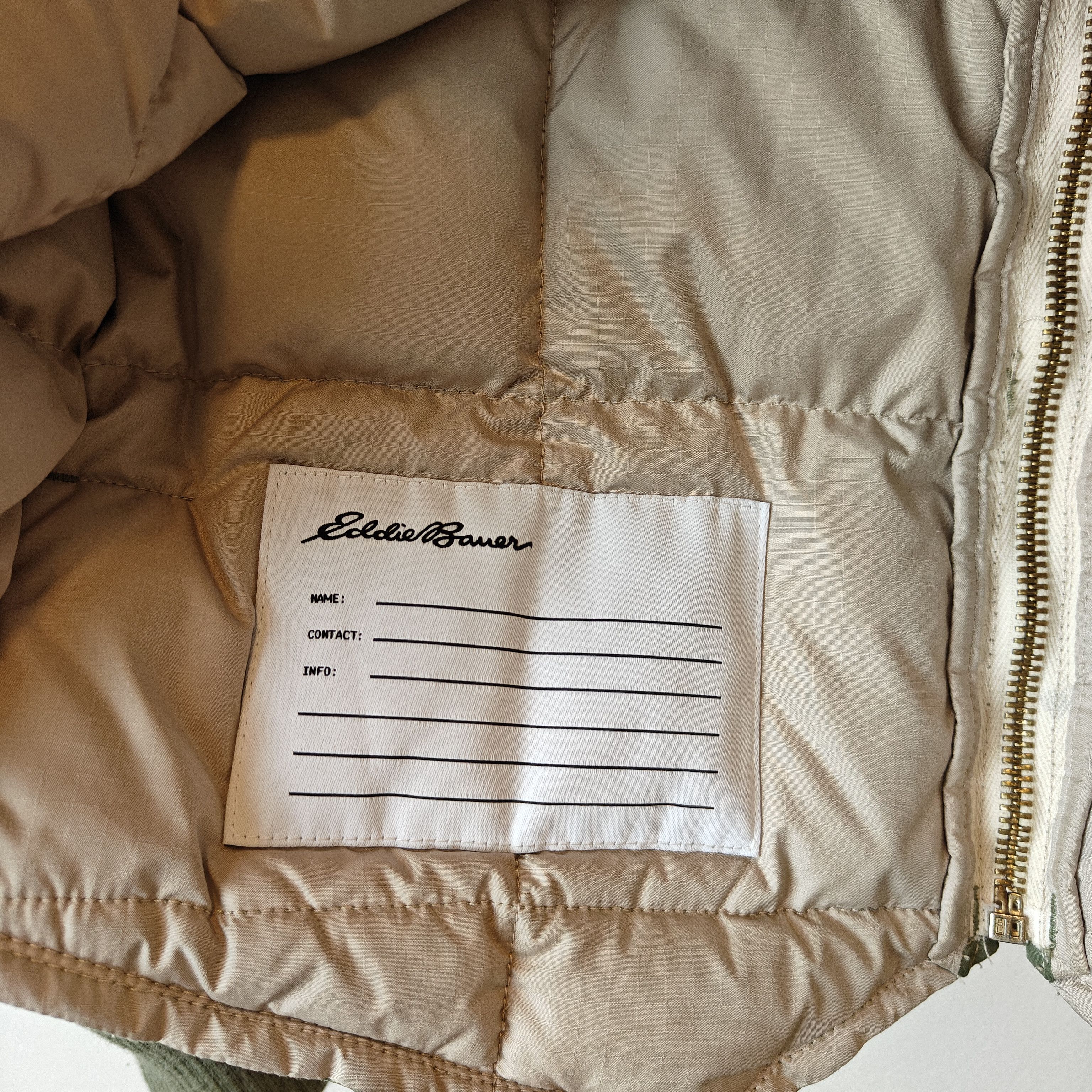 Eddie Bauer × JJJJound olive down jacket expedition Size US S / EU 44-46 / 1 - 13 Thumbnail
