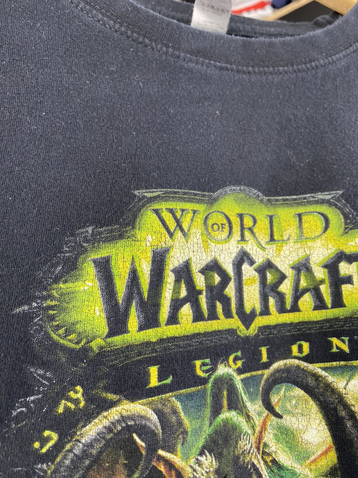 Vintage 00s🔥VNTG WORLD OF WARCRAFT LEGION BLACK FADED TEE RARE Size US M / EU 48-50 / 2 - 3 Thumbnail