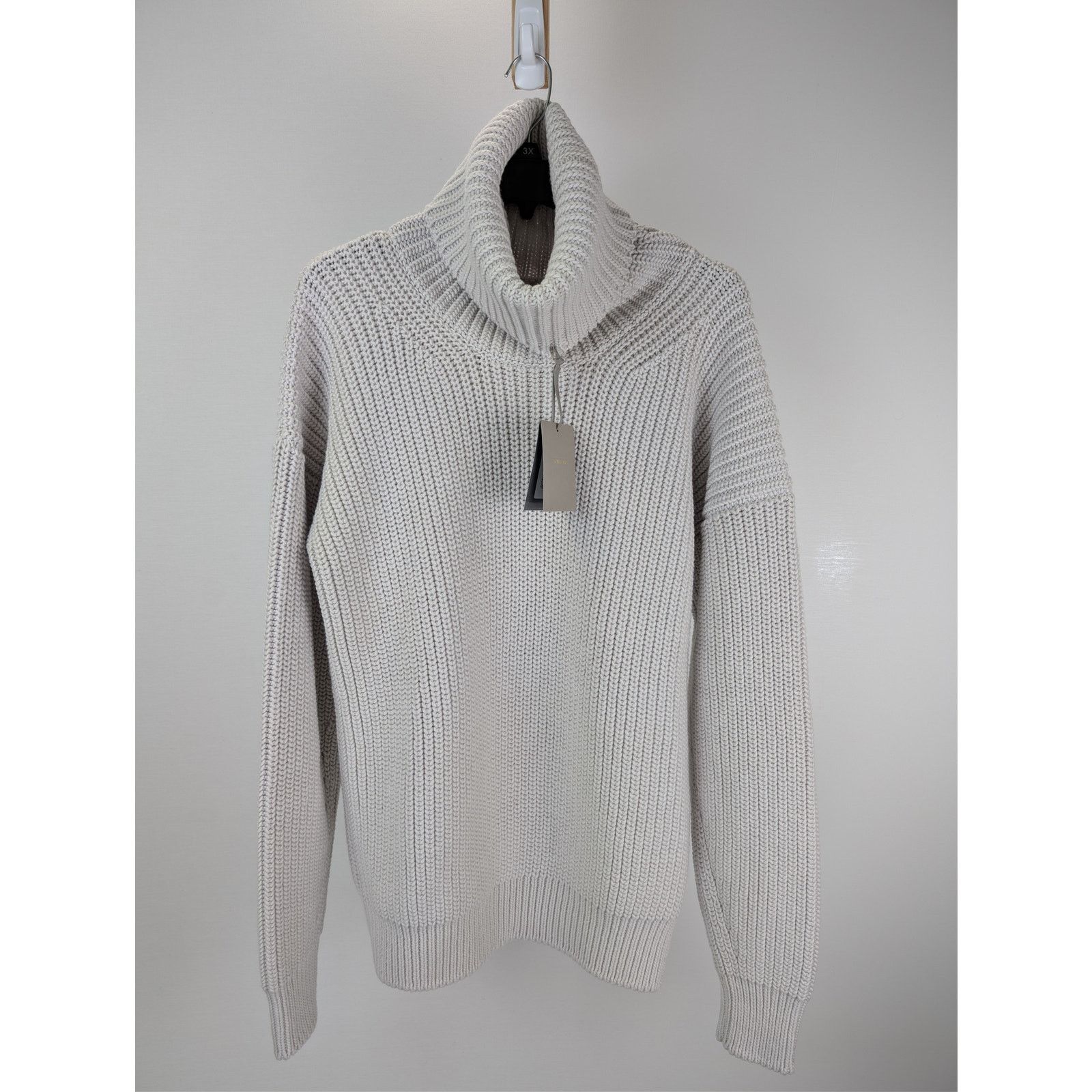Tom Ford o1rshd1 Men's Ribbed Knit Sweater Sweatshirt in Grey Size US M / EU 48-50 / 2 - 2 Thumbnail
