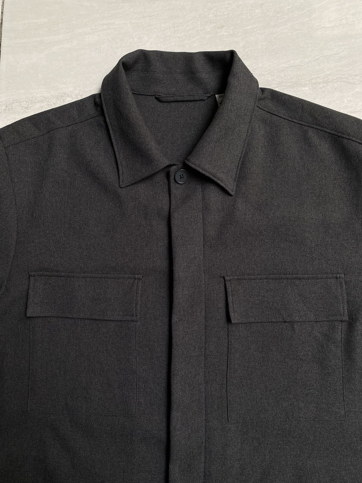 GU GU Pocket Boxy Oversize Grey Outer Shirt Size US L / EU 52-54 / 3 - 8 Thumbnail