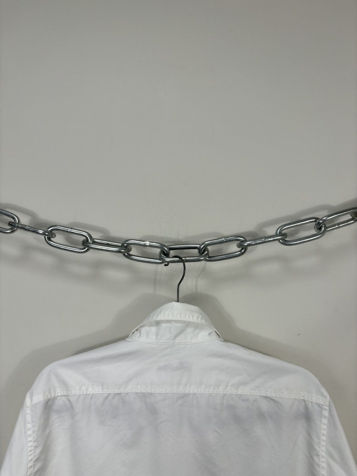 Strenstroms Stenstroms Slimline Men’s Twofold Cotton White Dress Shirt Size US M / EU 48-50 / 2 - 15 Thumbnail