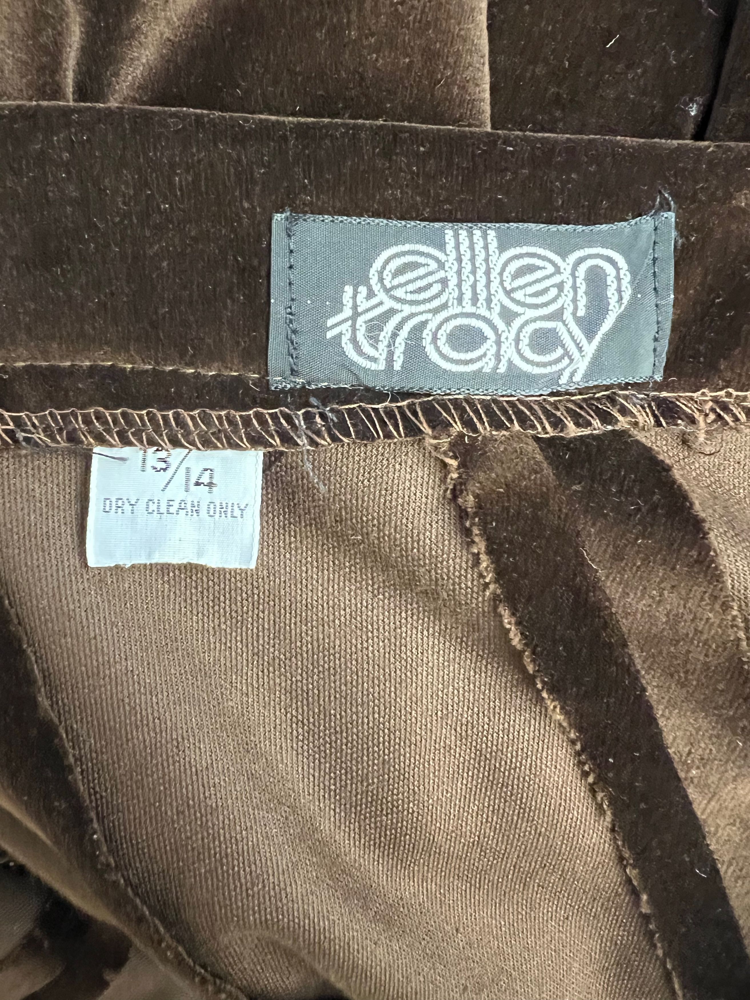 Ellen Tracy EUC 1970s Ellen Tracy Flared Striped Velvet Maxi Skirt M Size 30" / US 8 / IT 44 - 8 Thumbnail