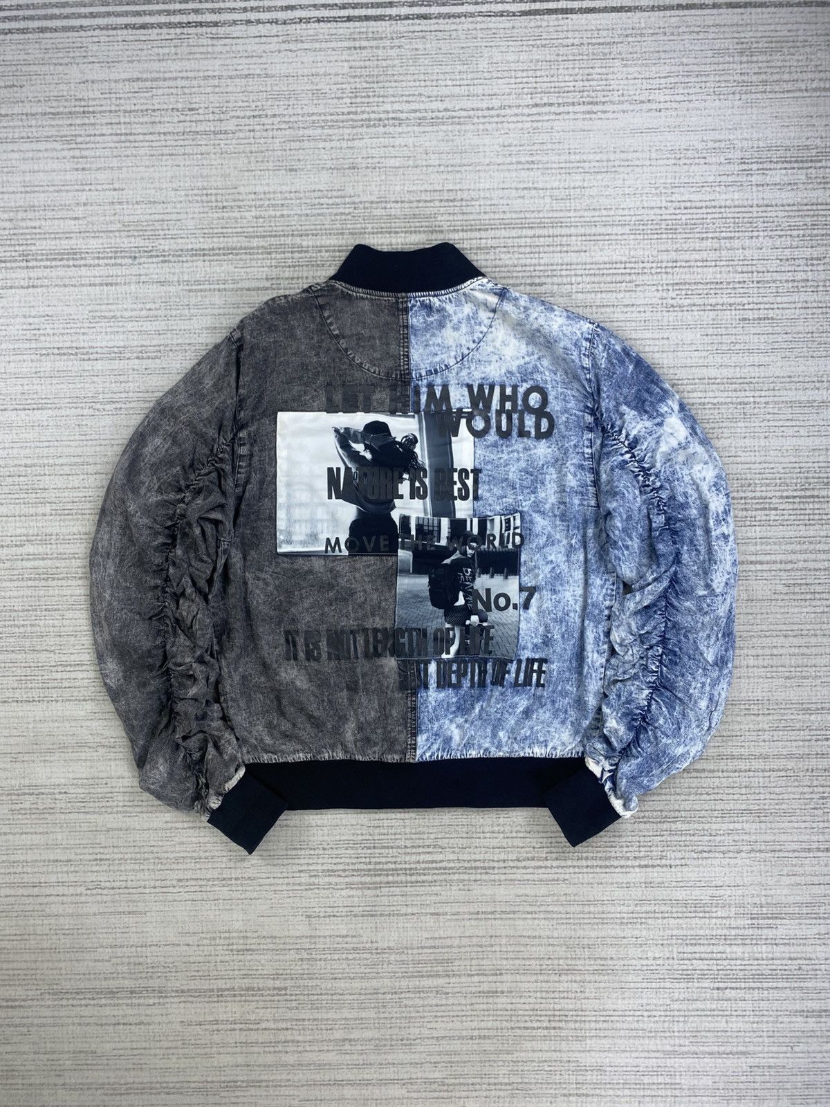 In The Attic × Vintage Rare Vintage In The Attic Two Colour Denim Zipper Jacket Size US M / EU 48-50 / 2 - 1 Thumbnail