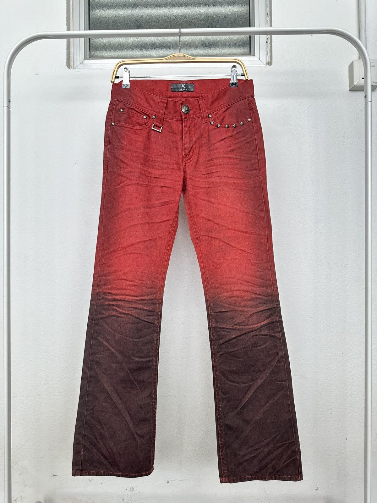 Other A/W2004 Xfrm trompe l'oeil v-kei rocker jeans Size US 31 - 14 Thumbnail