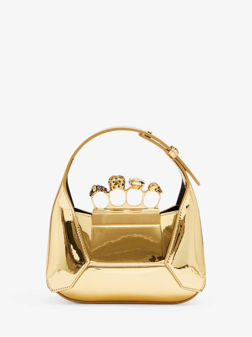 Alexander McQueen o1w1db10925 Size: OS/The Jewelled Hobo Mini Bag in Golden Size ONE SIZE - 2 Thumbnail