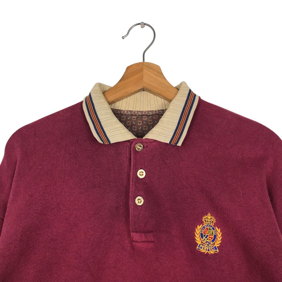 Japanese Brand Vintage College Collar Sweatshirt Unknown Brand IsseyMiyake Size US M / EU 48-50 / 2 - 9 Thumbnail