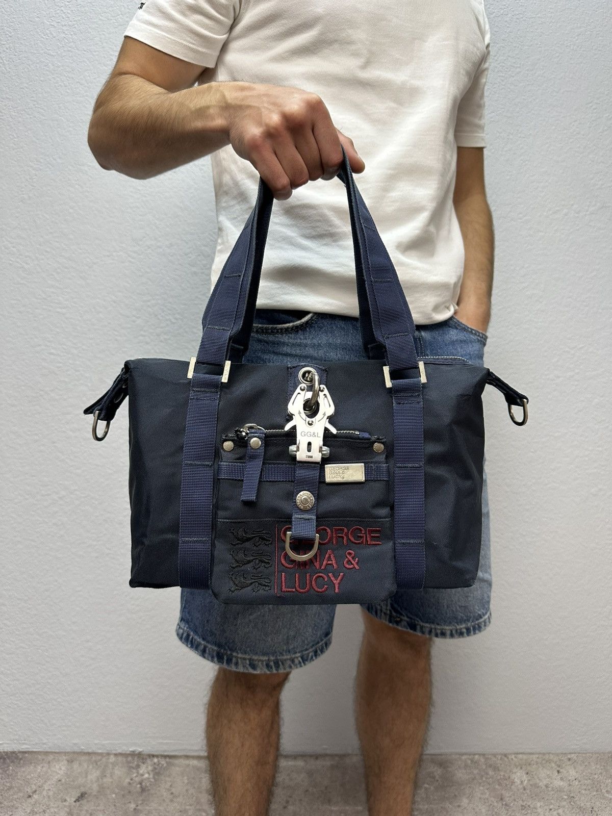 Japanese Brand Vintage GGL Bag Nylon George Gina & Lucy Rare Avant Garde Size ONE SIZE - 1 Thumbnail