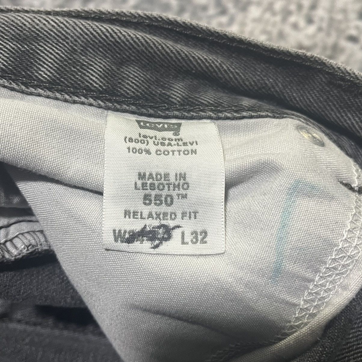 Levi's VINTAGE LEVI'S 550 BLACK FADED BAGGY RELAXED FIT JEANS 34x30 Size US 34 / EU 50 - 7 Thumbnail