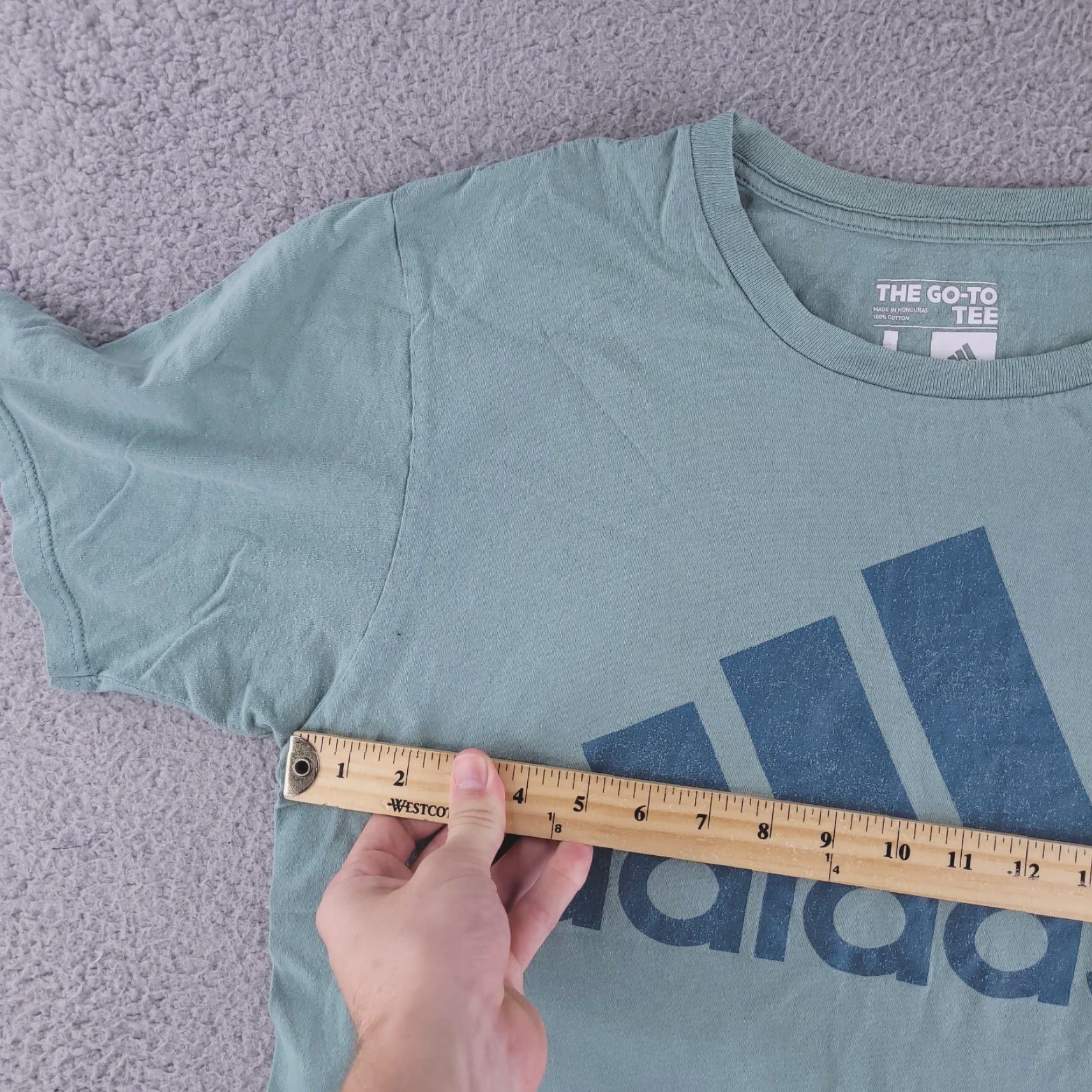 Adidas Adidas Shirt Mens Large Green Short Sleeve Graphic Go Tee Size US L / EU 52-54 / 3 - 4 Thumbnail
