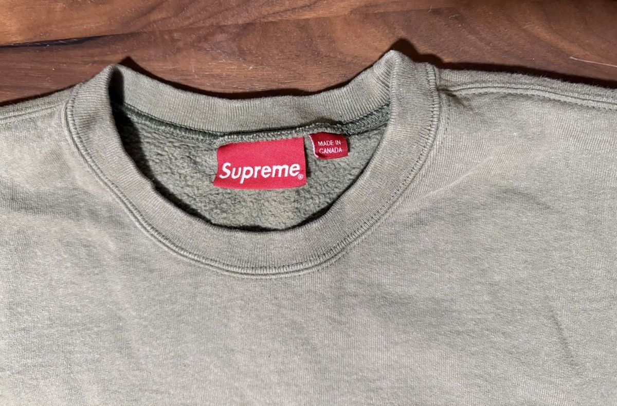 Supreme Supreme Shattered Logo Crewneck Sweatshirt Light Olive Sz XL Size US XL / EU 56 / 4 - 3 Thumbnail