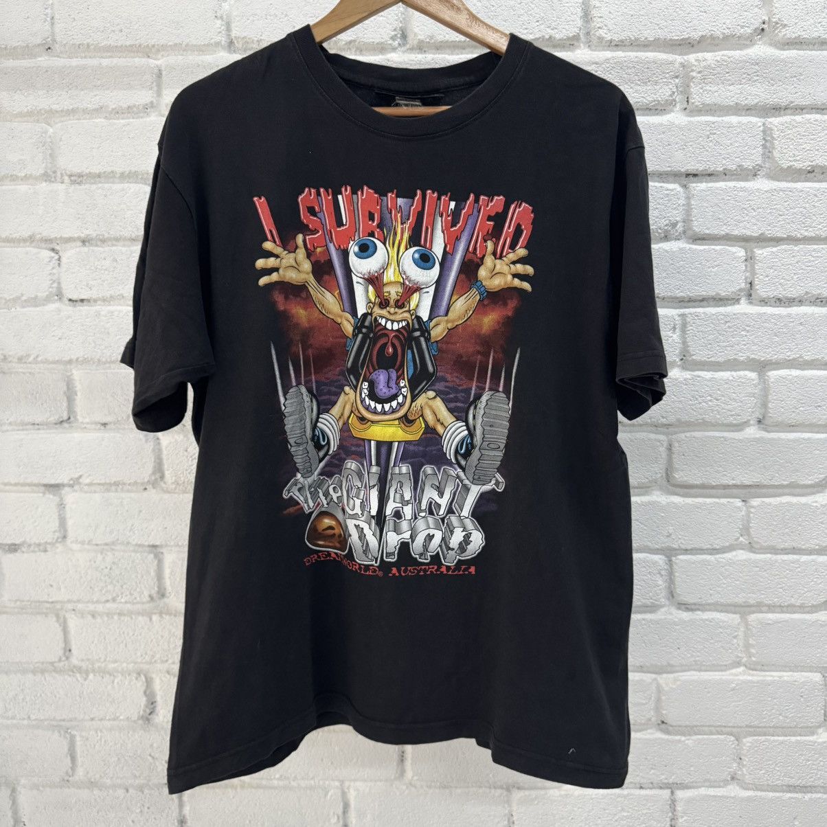 Vintage Australia Dreamworld The Giant Drop Tee Size US L / EU 52-54 / 3 - 1 Thumbnail
