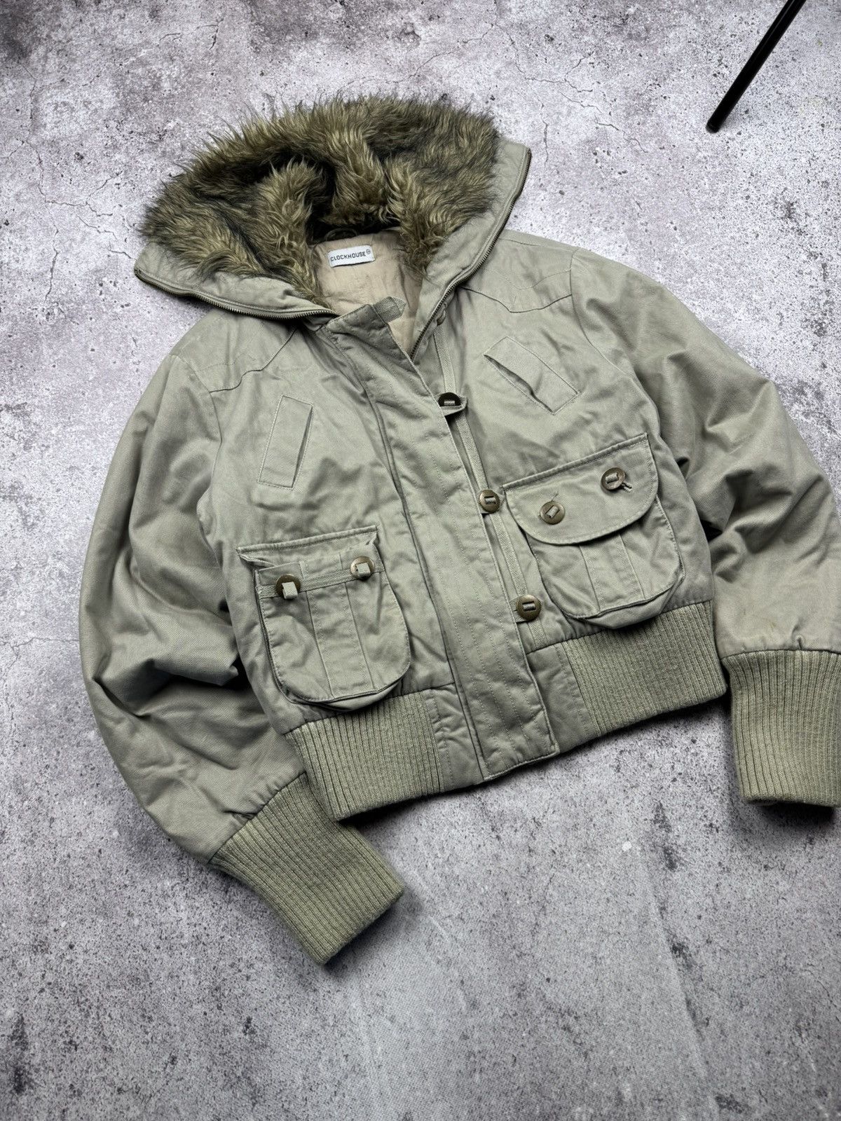 Japanese Brand Vintage Japanese G.O.A Style Fur Bomber Jacket Y2K Size US S / EU 44-46 / 1 - 3 Thumbnail
