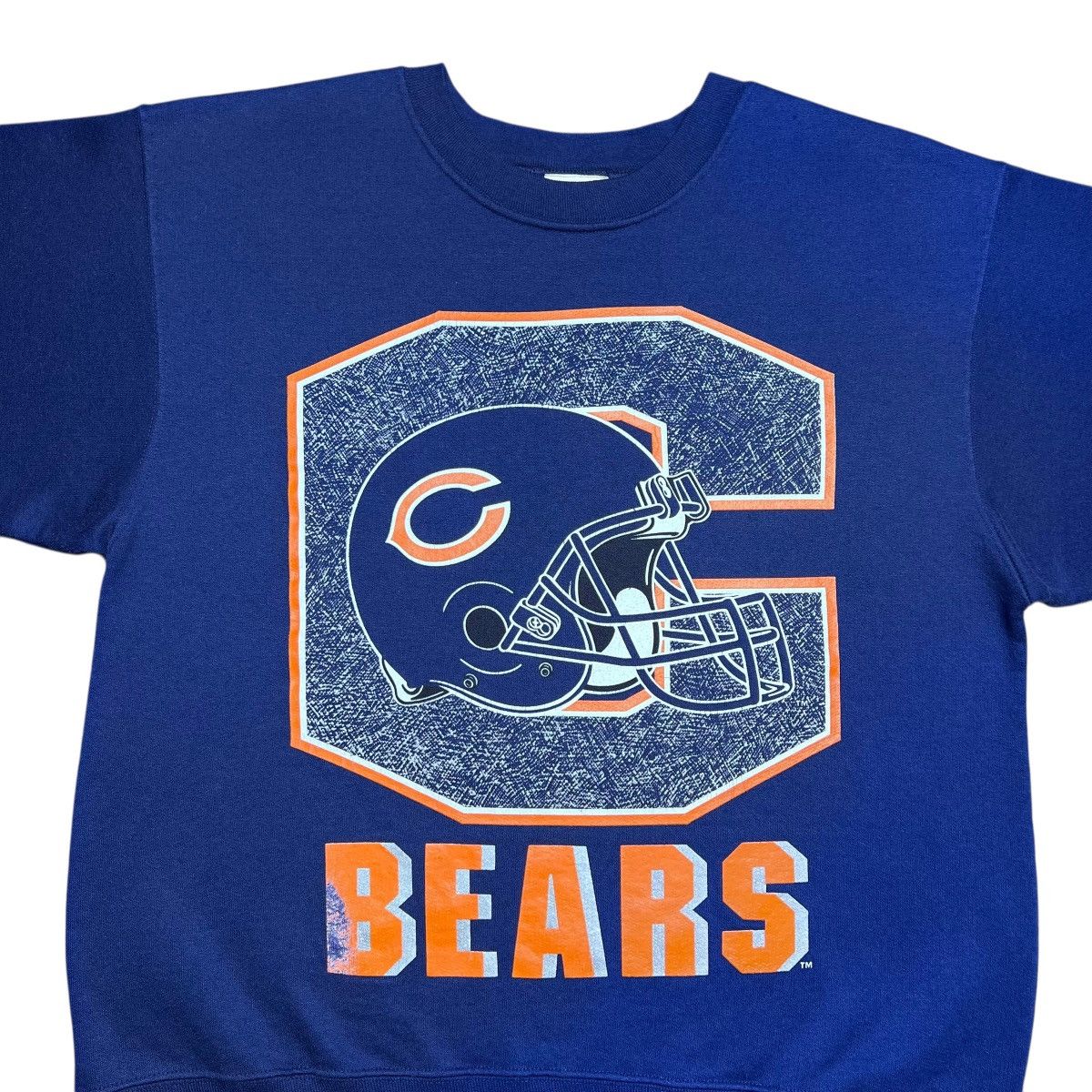 NFL Vintage 1990s NFL Chicago Bears Helmet Spell Out Sweatshirt Size US L / EU 52-54 / 3 - 4 Thumbnail