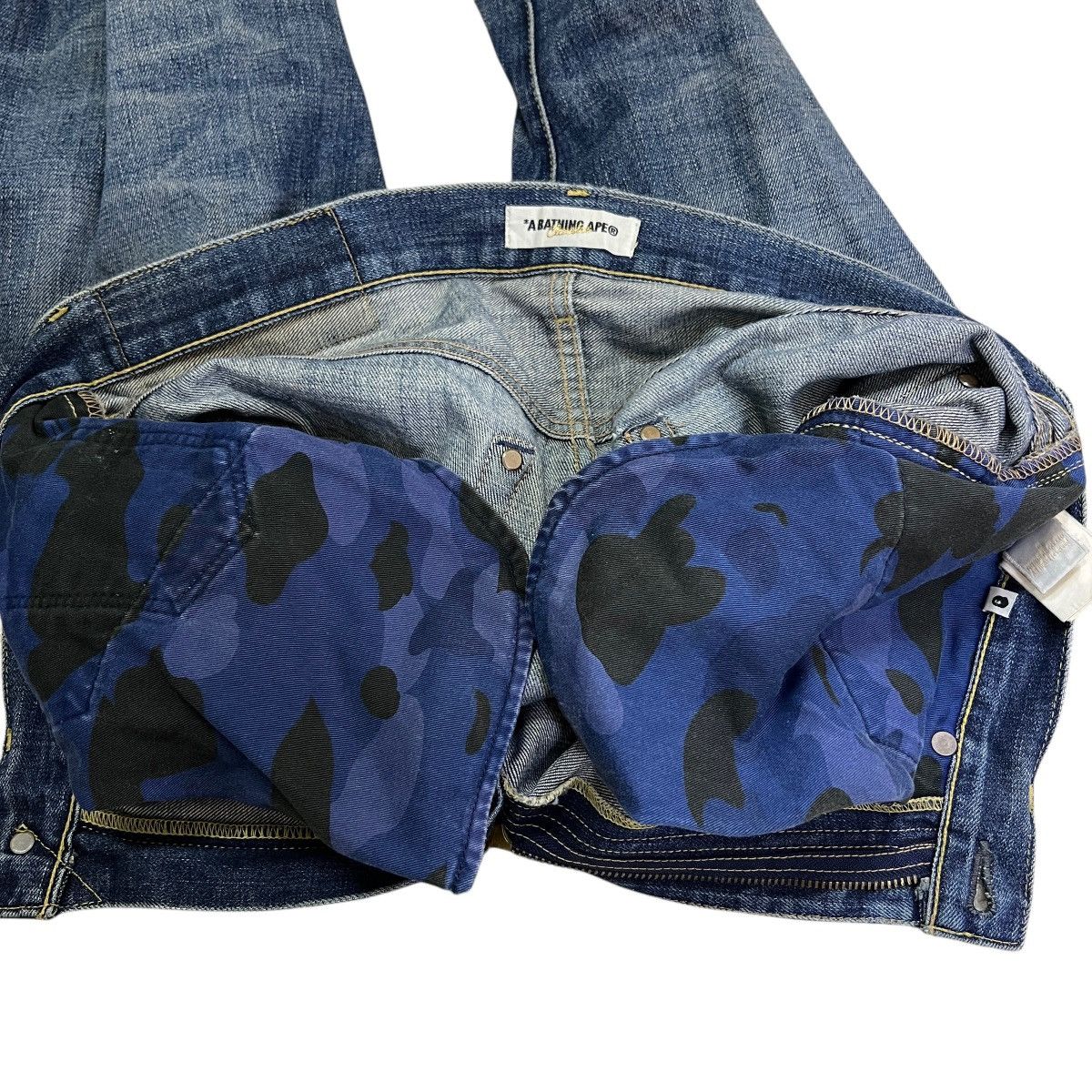 bapeデニム　フロントスター　nigo BAPE STA denim pants a bathing ape star BAPESTA NIGO Size S