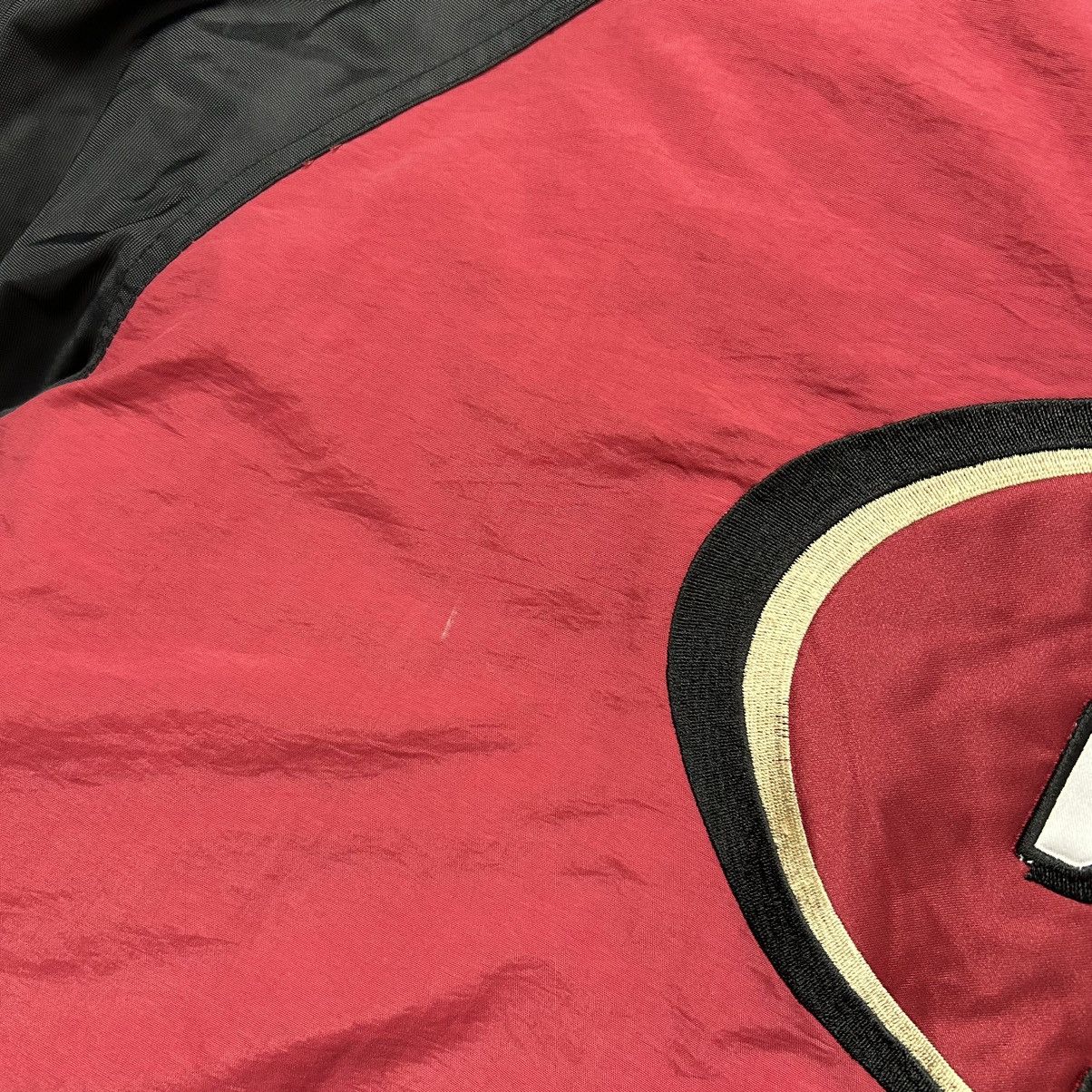 NFL × Starter × Vintage VTG 90s NFL SAN FRANCISCO 49ERS STARTER PUFFER JACKET HOODIE Size US XXL / EU 58 / 5 - 10 Thumbnail
