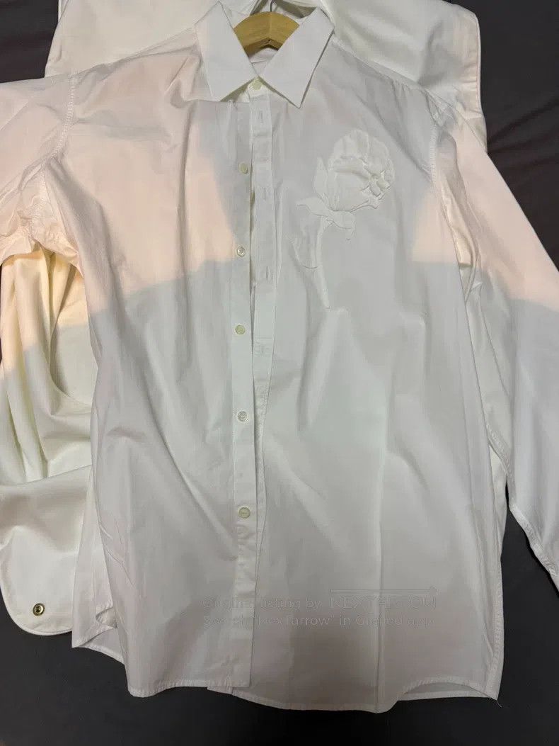 Valentino Valentino Pure white rose shirt Size US XXL / EU 58 / 5 - 2 Thumbnail