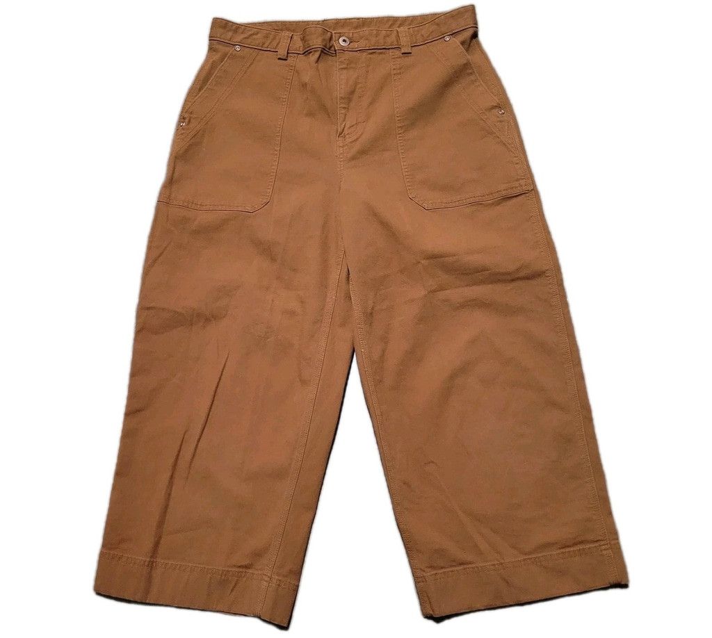 Duluth Trading Company Duluth Flex Fire Hose Wide-Leg Crop Pants Size 14 Waist 34 Size 36" / US 14 / IT 50 - 2 Thumbnail