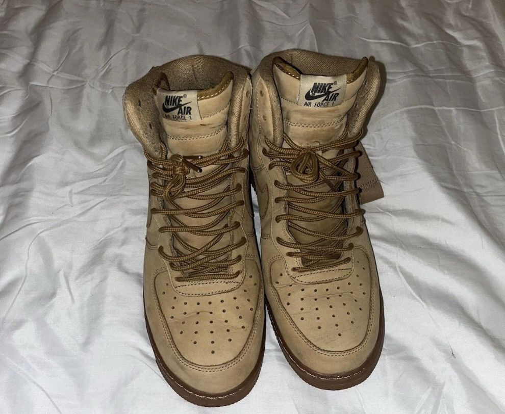 Nike Nike Air Force 1 High Flax - Size 10.5 Mens Used Size US 10.5 / EU 43-44 - 3 Thumbnail