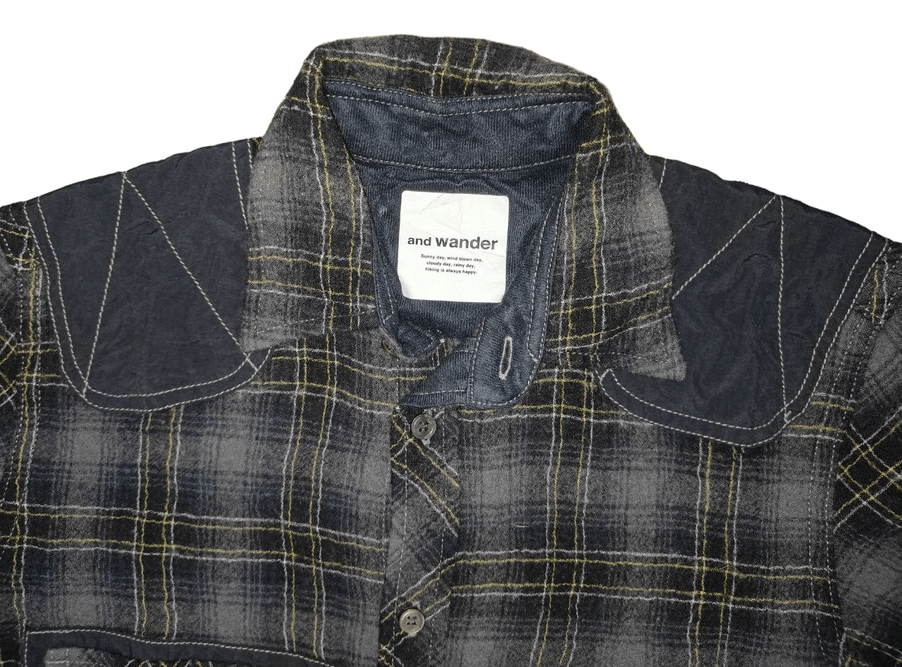 And Wander ❎ And Wander Wool Patch Flannel Size US S / EU 44-46 / 1 - 3 Thumbnail