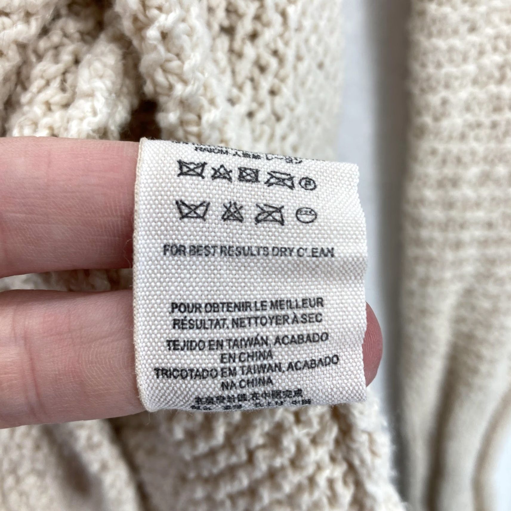 Free People Free People Cardigan Womens XS Ivory Open Knit Drape Pockets Boho Sweater Regular Size XS / US 0-2 / IT 36-38 - 7 Thumbnail