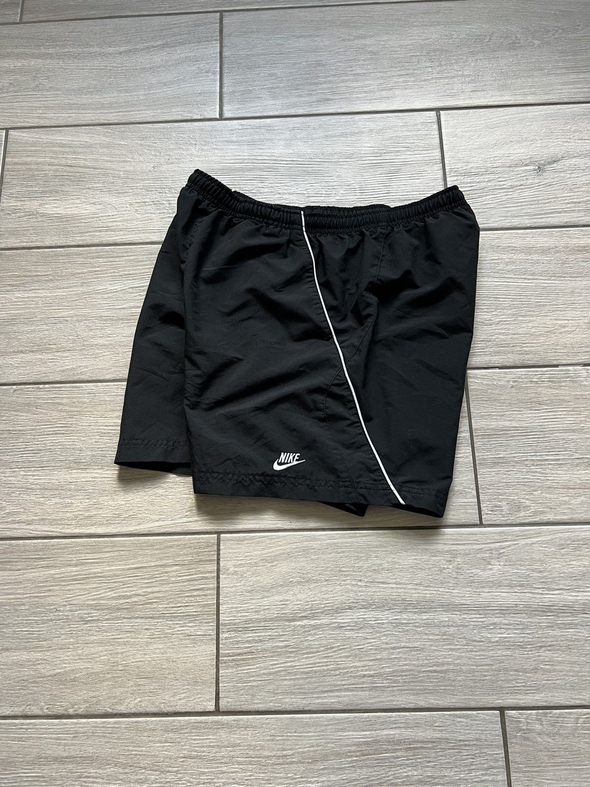 Nike Nike Vintage Shorts 90s Y2K Drill Black Size US 32 / EU 48 - 2 Thumbnail