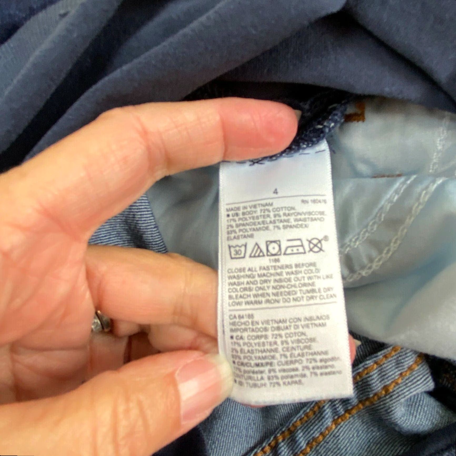 Old Navy Old Navy Womens Rockstar 4 Maternity Super Skinny Premium Full Panel Jeans Size 27" / US 4 / IT 40 - 5 Thumbnail