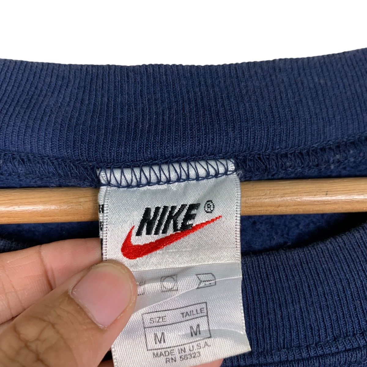 Nike NIKE Big Swoosh Logo Sweatshirt Made in Usa #1386-C63 Size US M / EU 48-50 / 2 - 10 Thumbnail