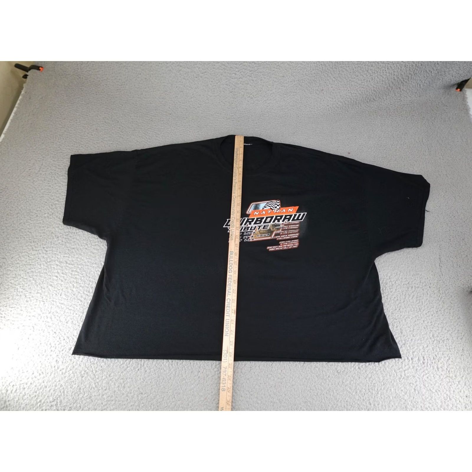 Gildan VINTAGE Racing Shirt Mens 3XL Black Cropped Nathan Durboraw Tribute Hagerstown Speedway Size US XXL / EU 58 / 5 - 3 Thumbnail