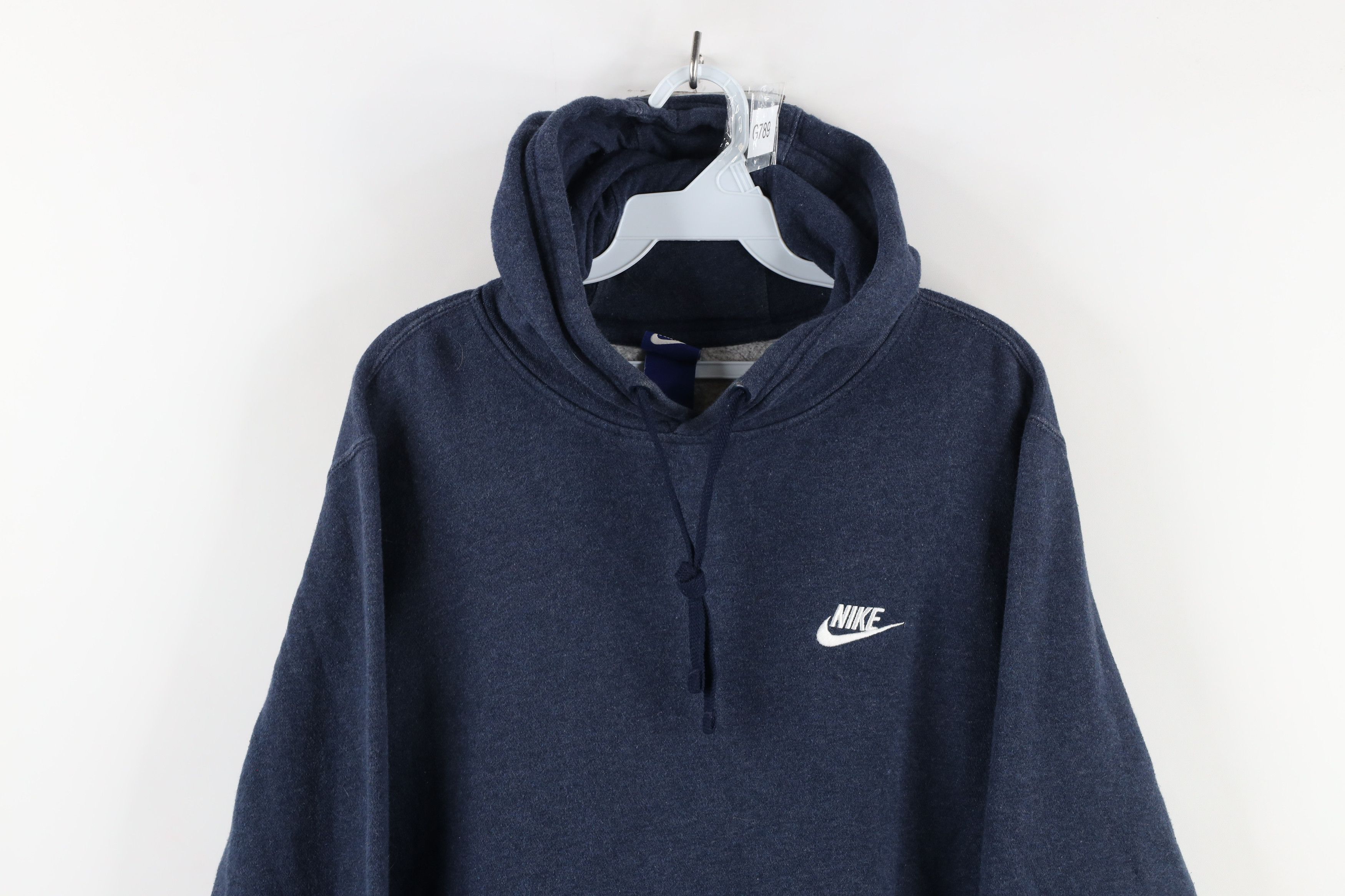 Nike × Vintage Vintage Nike Travis Scott Mini Swoosh Hoodie Sweatshirt Size US L / EU 52-54 / 3 - 2 Thumbnail