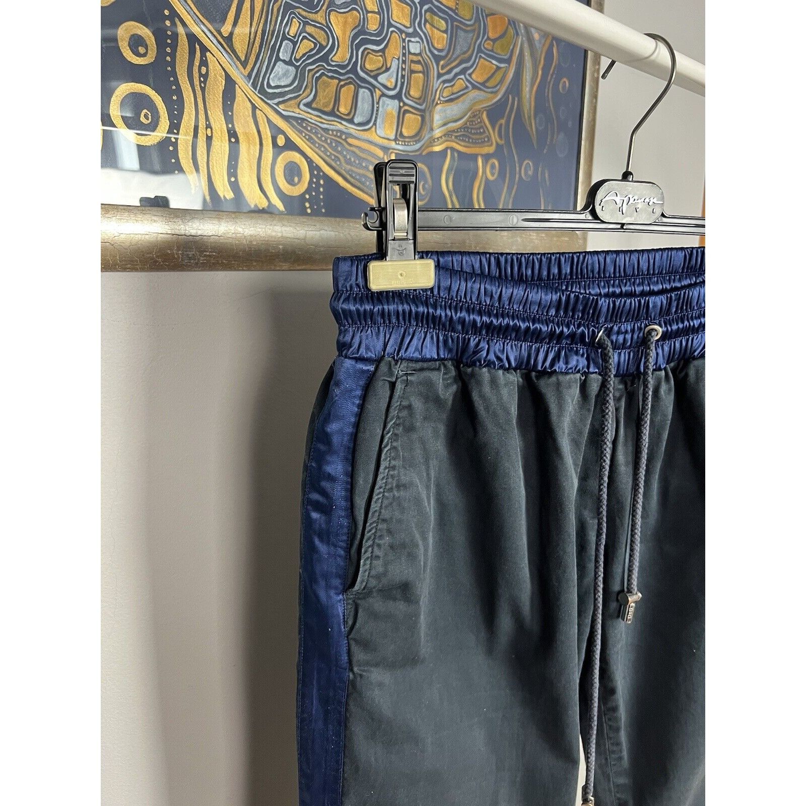Dolce & Gabbana Dolce&gGabbana Black Navy Drawstring Pants Size 50 Size US 34 / EU 50 - 6 Thumbnail