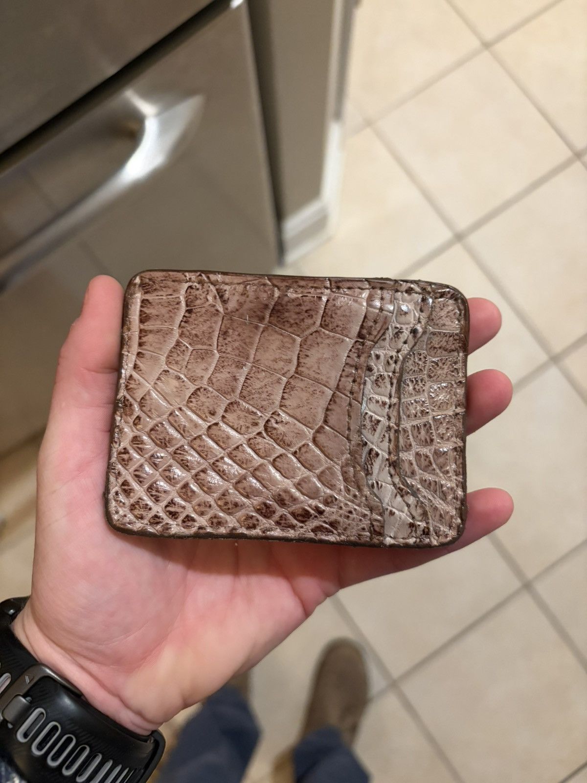 Genuine Leather Alligator Wallet Size ONE SIZE - 1 Thumbnail