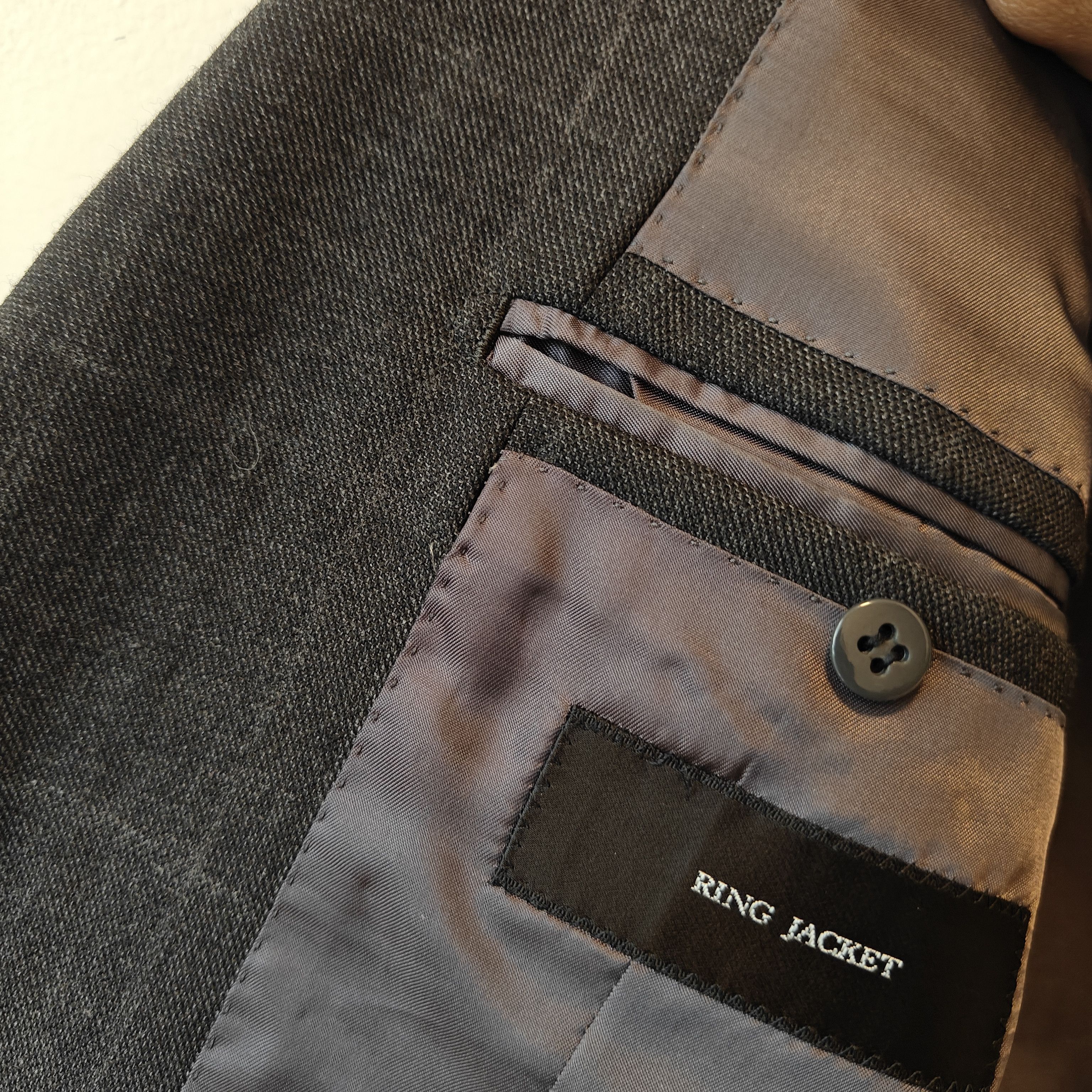 Ring Jacket Ring Jacket Grey Plaid Check Wool Blazer Made in Japan Size 46R - 21 Thumbnail