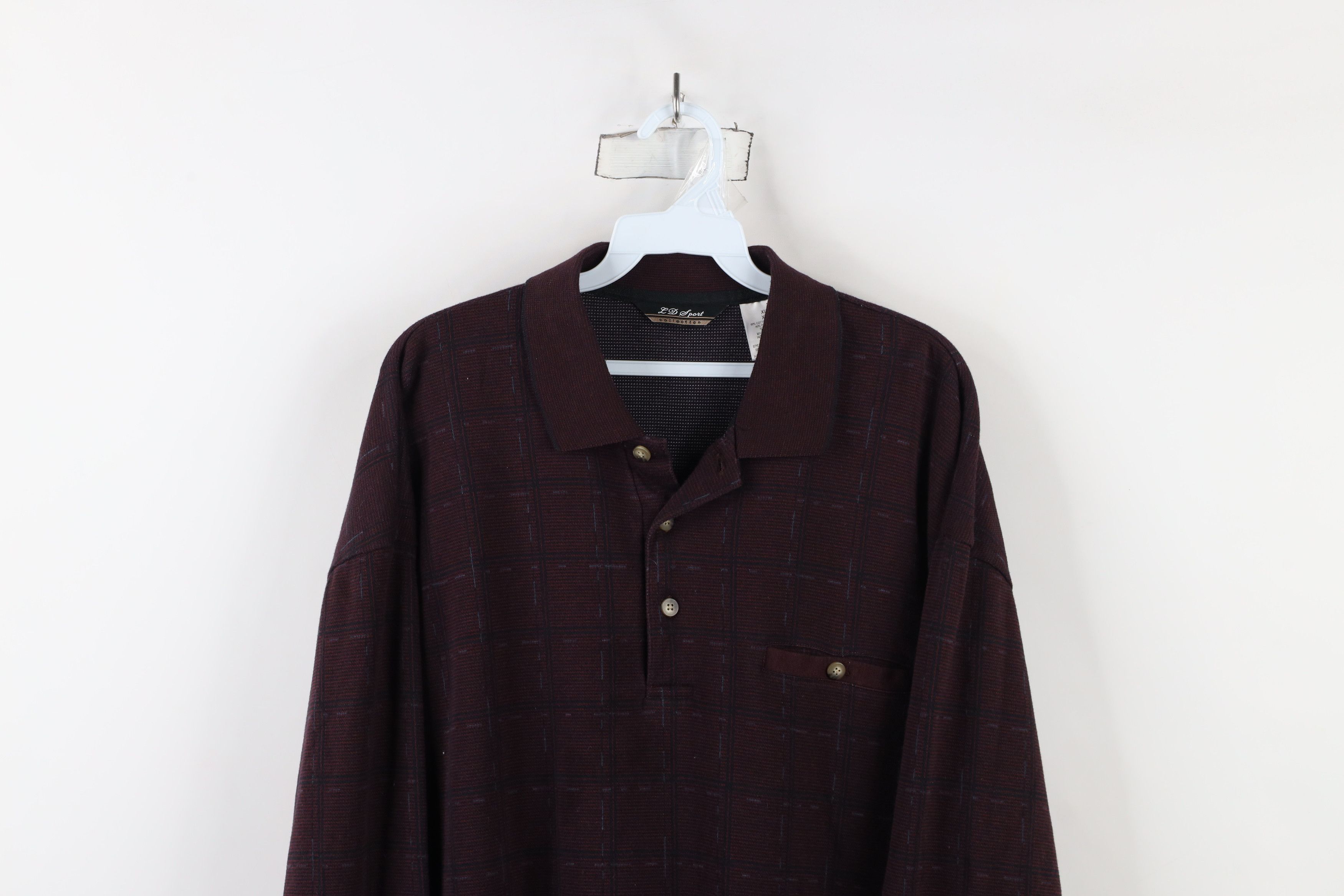 Vintage Vintage 90s Streetwear Knit Collared Pullover Polo Shirt Size US XL / EU 56 / 4 - 2 Thumbnail