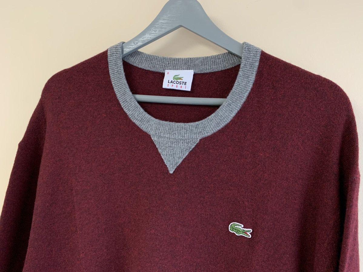 Lacoste Vintage Lacoste Sport Wool Knit Sweater Striped Men Size US L / EU 52-54 / 3 - 2 Thumbnail