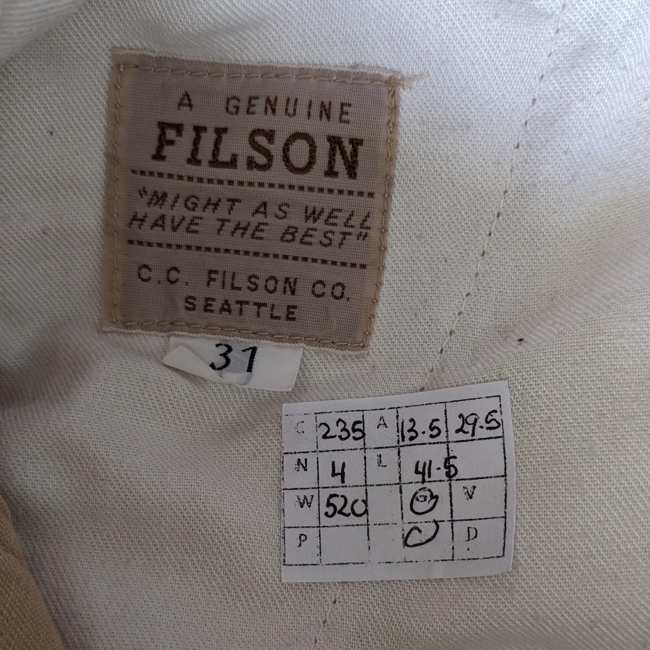 Filson Vintage A Genuine FILSON Streetwear Pants Size US 27 - 10 Thumbnail