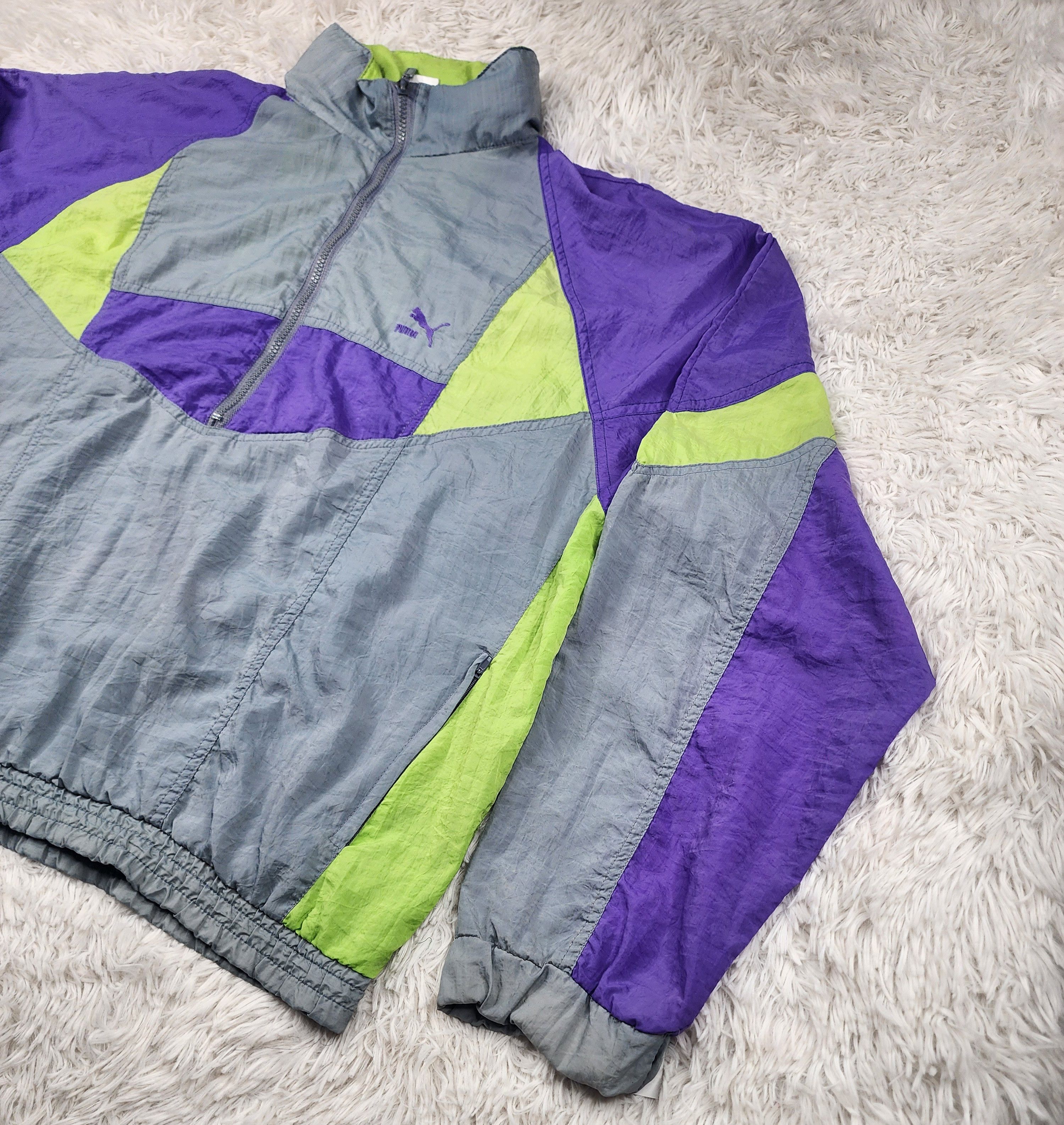 Puma Vintage PUMA 1/2 zipper windbreaker hoodied jacket Size US S / EU 44-46 / 1 - 2 Thumbnail