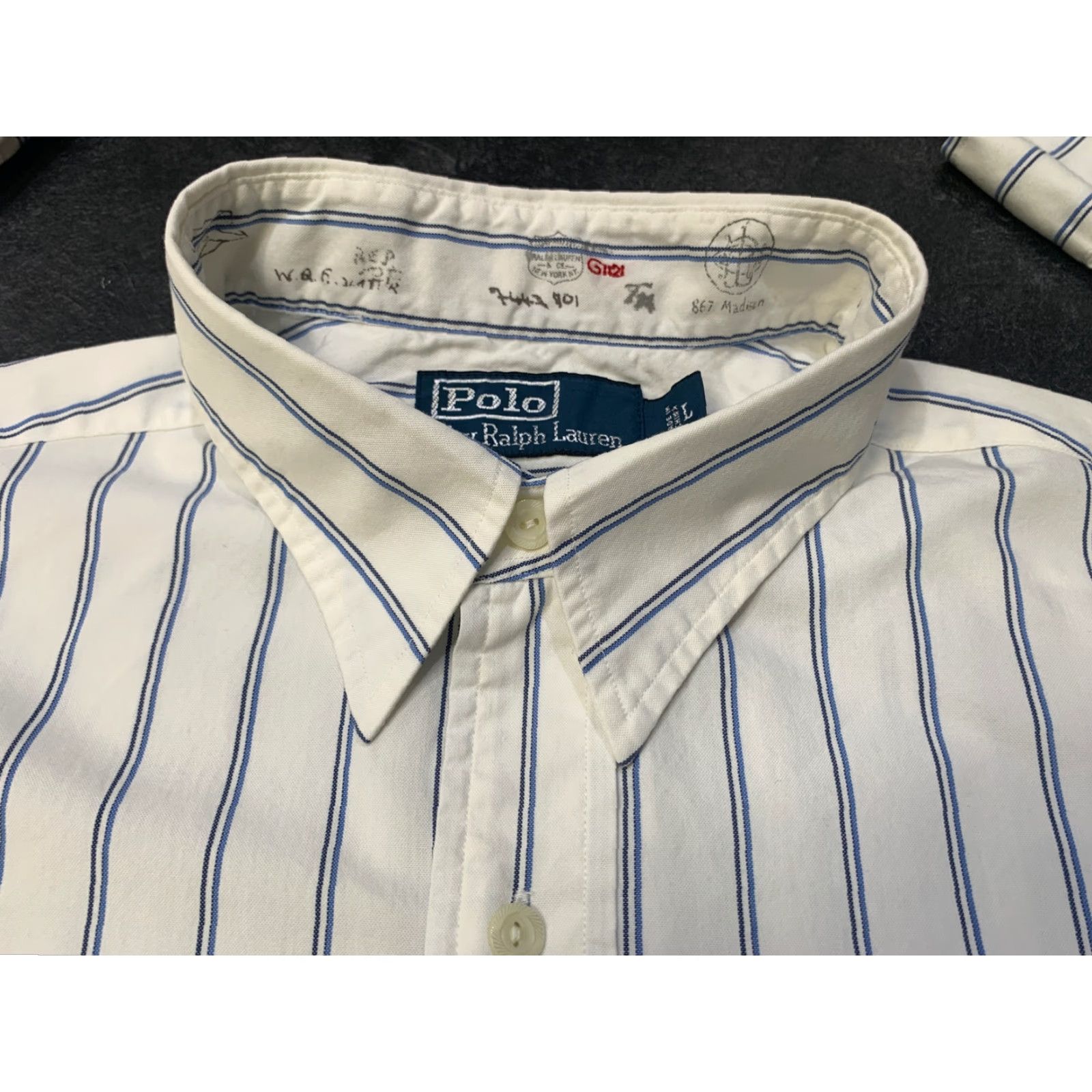 Polo Ralph Lauren VINTAGE Polo Ralph Lauren Men’s Baseball Shirt Long Sleeve White 1922-1923 Signed 1/2 Button White Sox Size US L / EU 52-54 / 3 - 5 Thumbnail