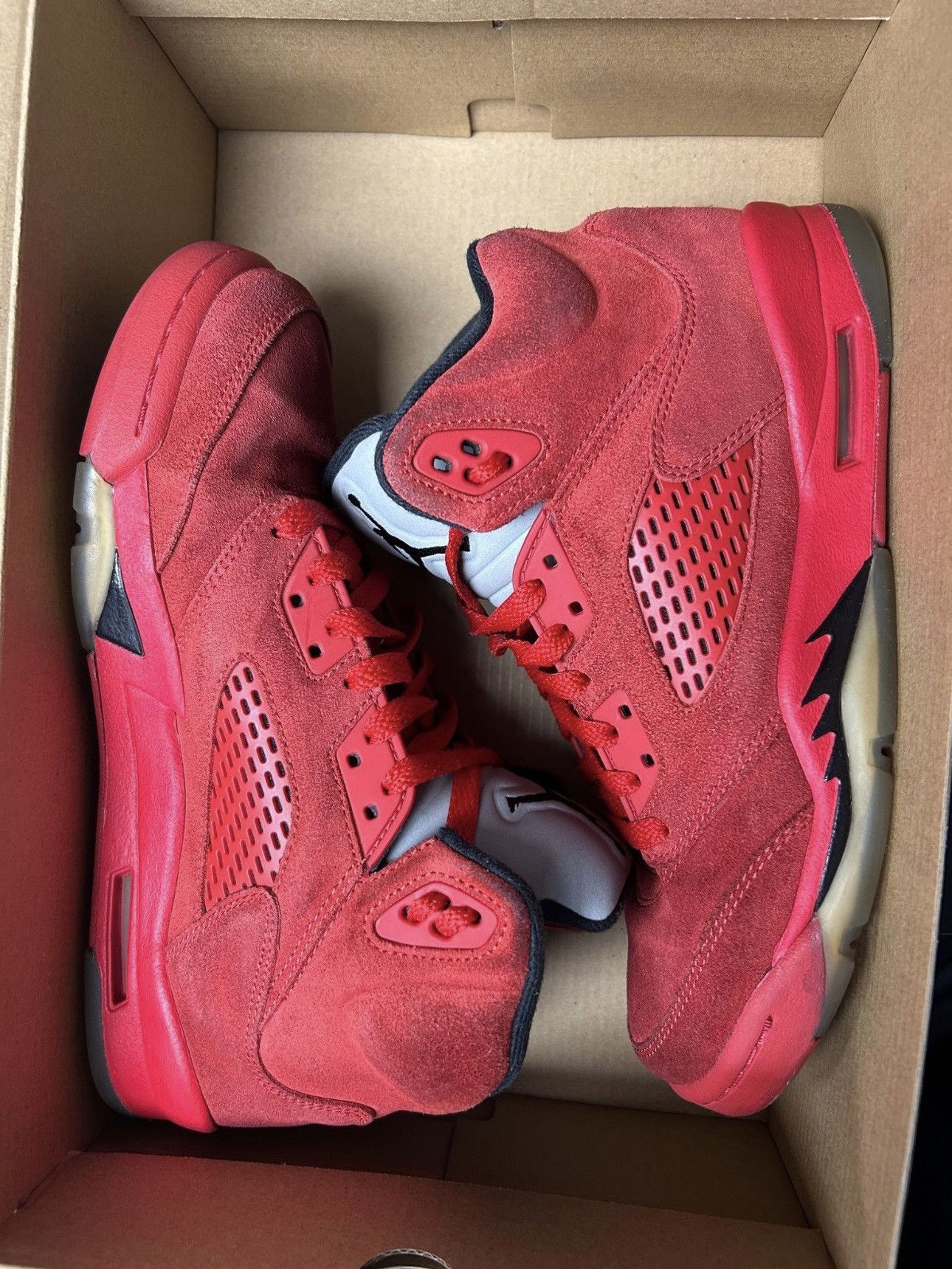 Jordan Brand Jordan 5 Red Suede Size US 7 / EU 40 - 1 Thumbnail