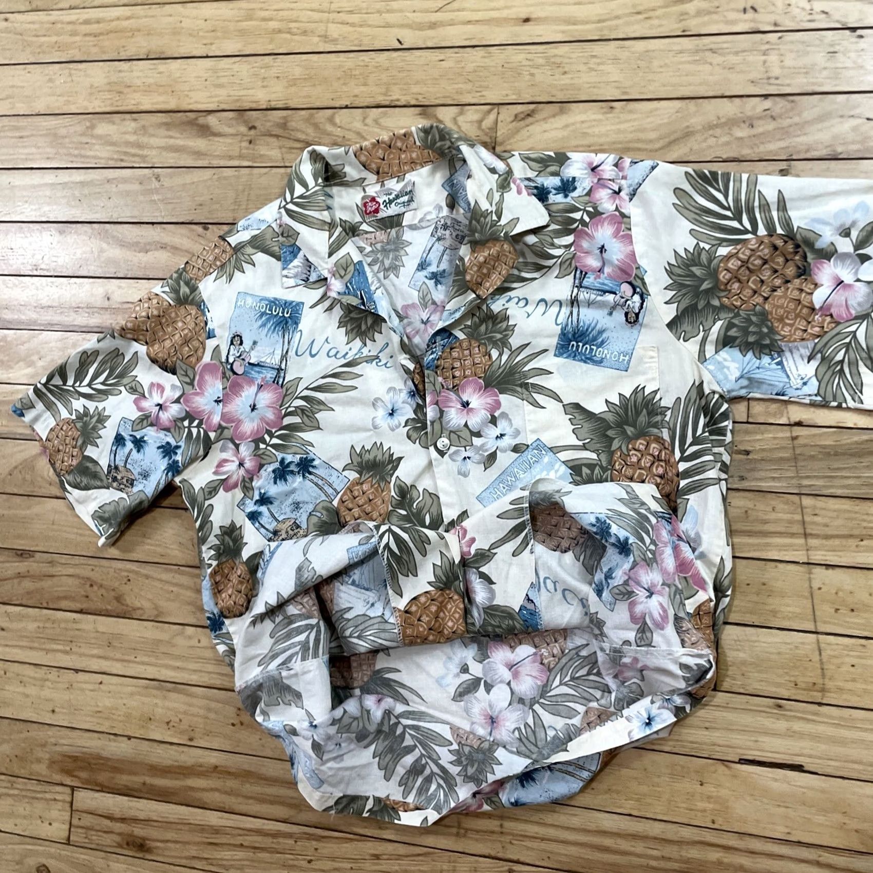 Hilo Hattie Hilo Hattie Hawaiian Button Shirt Men M Pacific Print Pineapple Graphic Relaxed Shirt Size US M / EU 48-50 / 2 - 7 Thumbnail