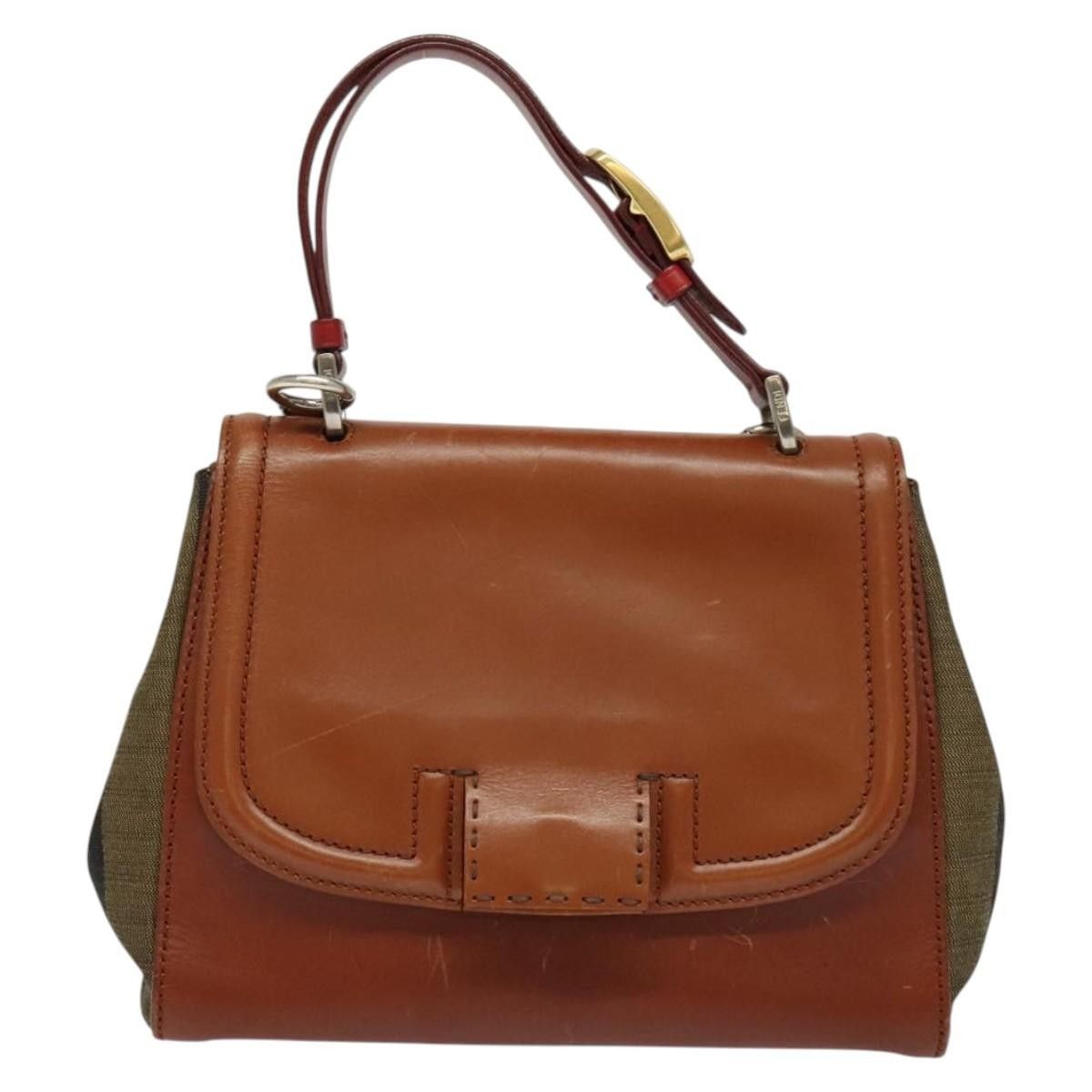Fendi Fendi Silvana Bag Leather with Pequin Canvas Size ONE SIZE - 1 Thumbnail