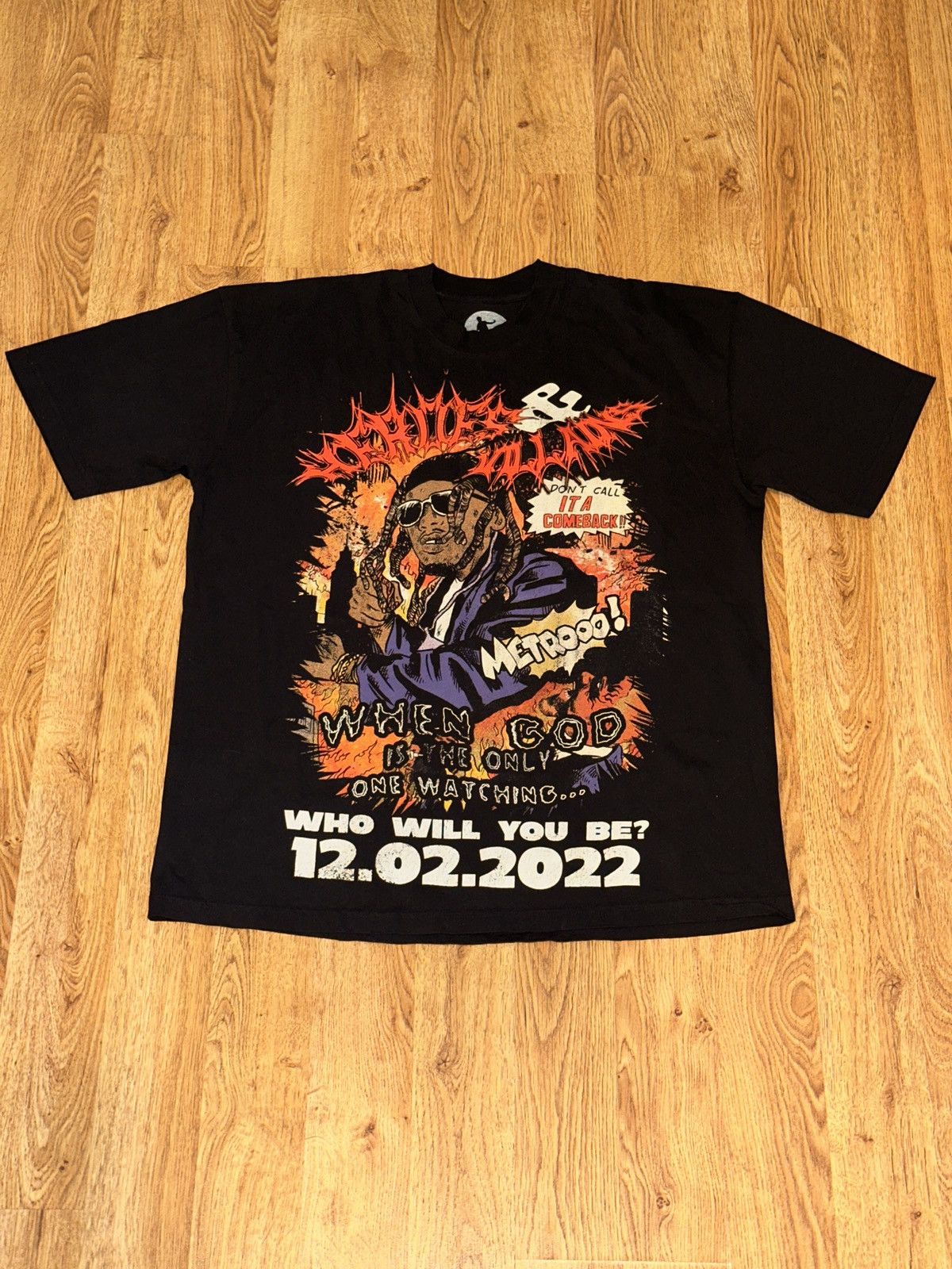 Metro Boomin × Rap Tees Metro Boomin All Star Cast Trap Rapper Comic Book Heroes Tee Size US XL / EU 56 / 4 - 12 Thumbnail