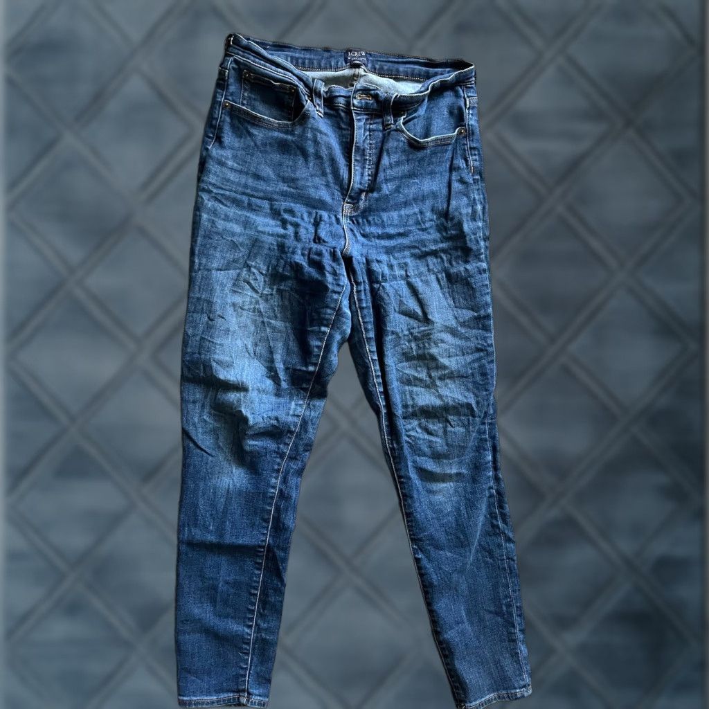 J.Crew J.CREW Jeans Women 29 Blue Denim Skinny High-Rise Dark Wash Women Size 29" - 1 Thumbnail