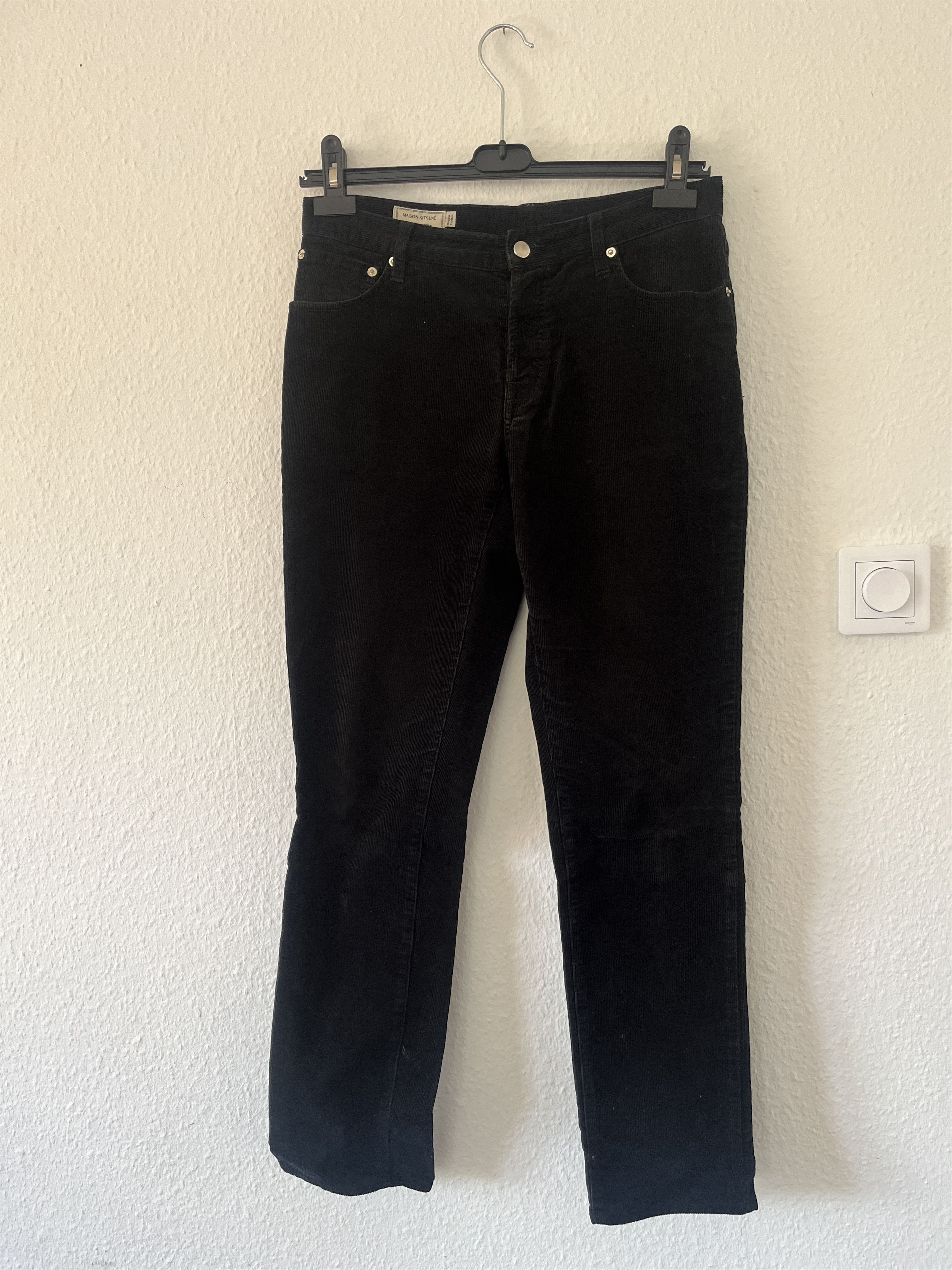 Maison Kitsune Black Corduroy Jeans Size US 30 / EU 46 - 1 Thumbnail