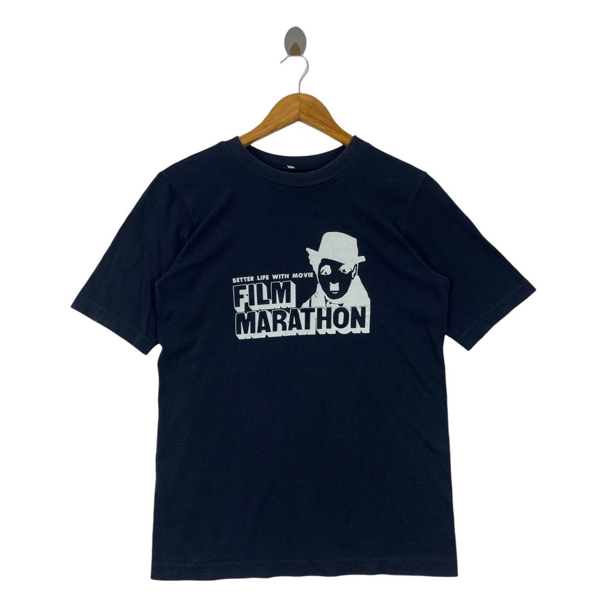Vintage Vintage CHARLIE CHAPLIN film marathon spellout movie tee Size US M / EU 48-50 / 2 - 1 Thumbnail