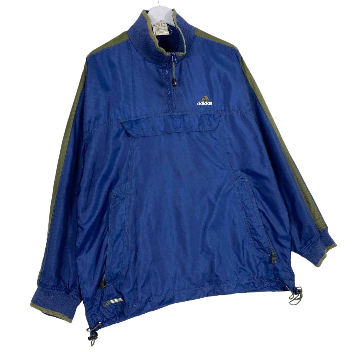 Adidas × Vintage 💥 90s ADIDAS ANORAK WINDBREAKER JACKET Size US L / EU 52-54 / 3 - 3 Thumbnail