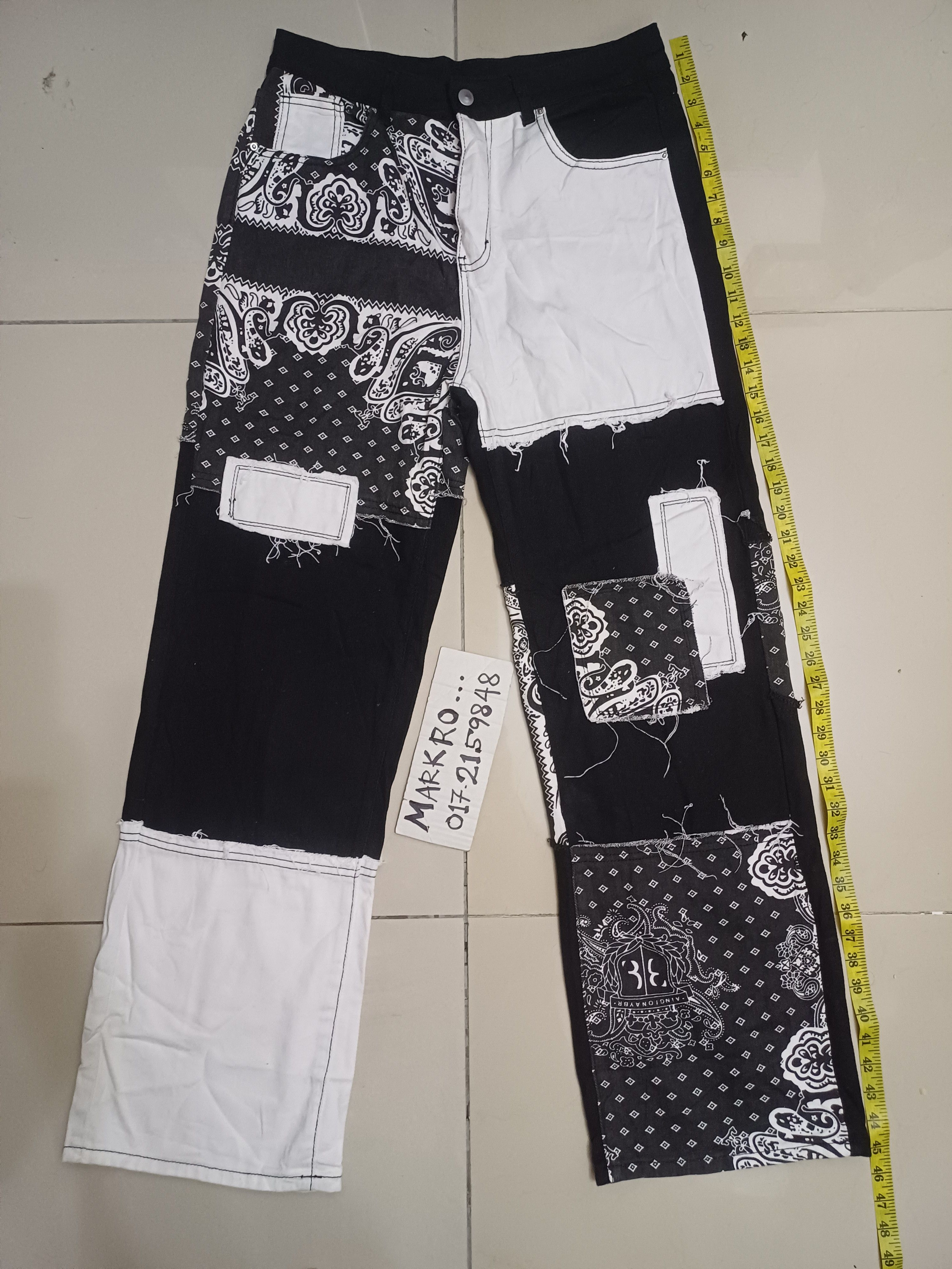 Art Comes First Crazy patchwork baggy jeans 🔥🔥🔥 Size US 32 / EU 48 - 1 Thumbnail