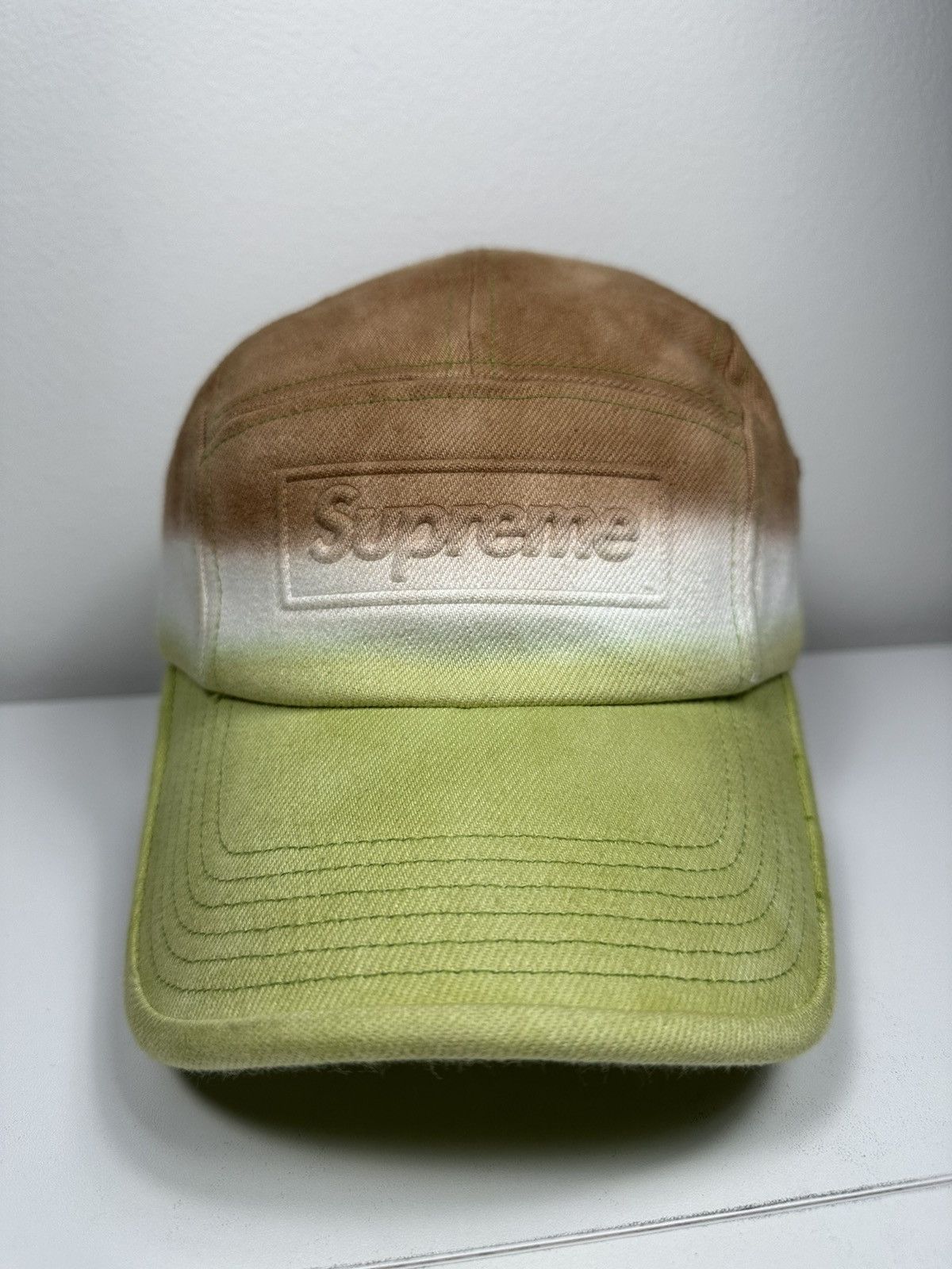 Supreme Bleached Denim Camp Cap | Grailed