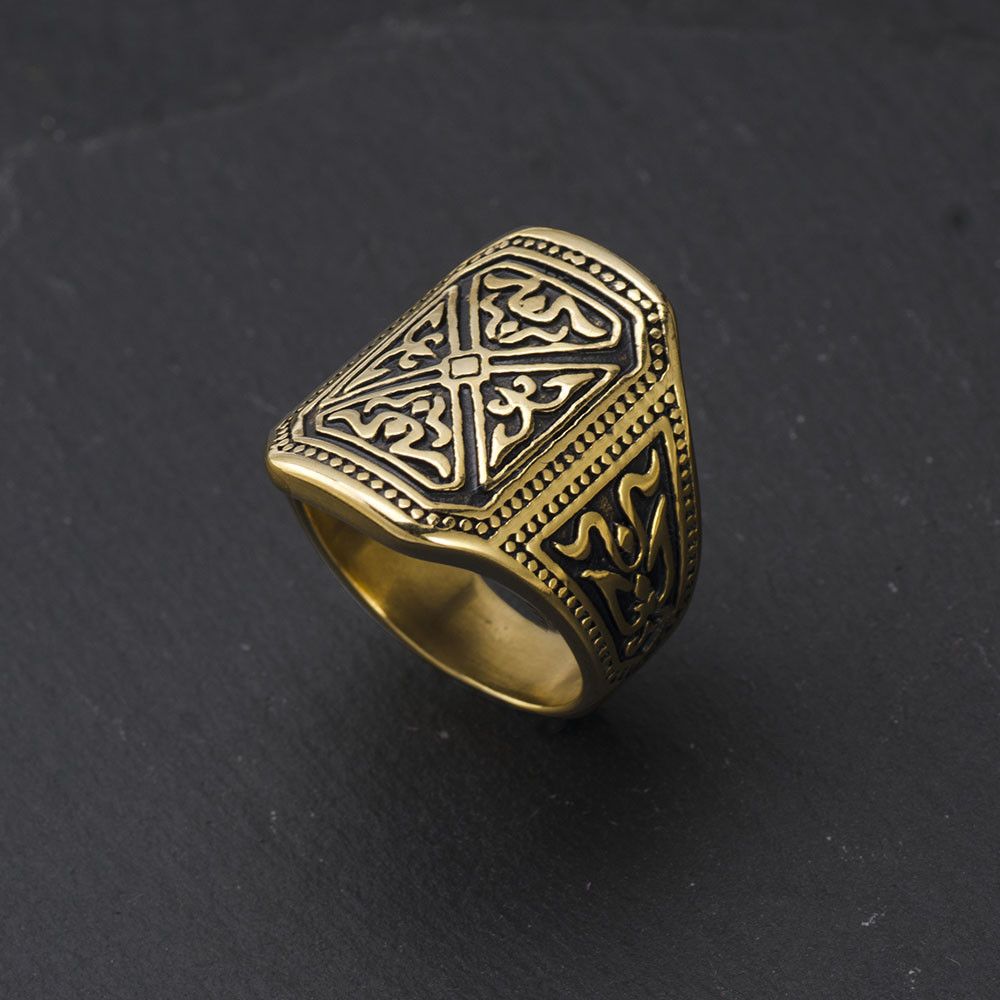 Jewelry × Vintage SIZE 10 Stainless Steel Halloween Dark Ornaments Rings Size ONE SIZE - 2 Thumbnail
