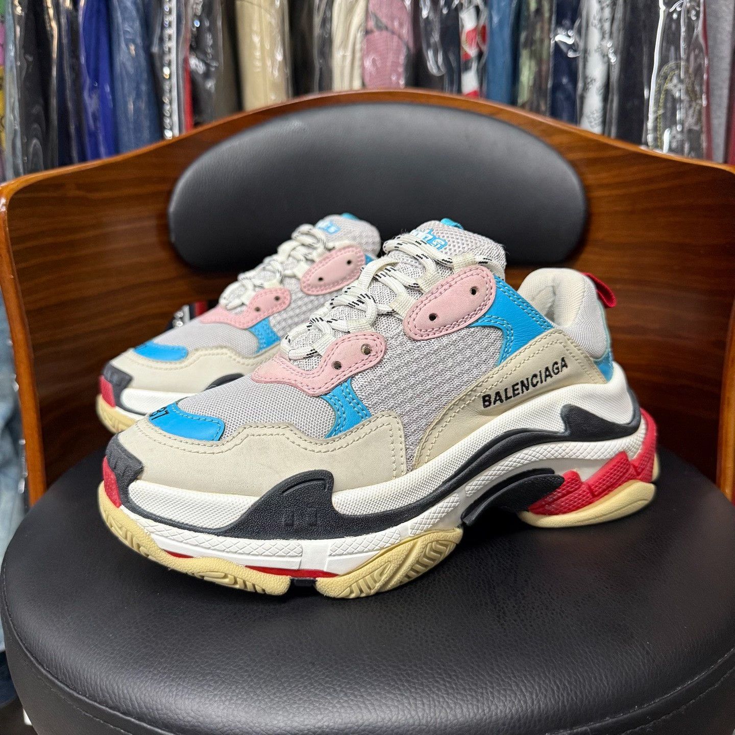 Balenciaga Balenciaga Distressed Multi Lowtop Sneakers us_6-5 Women Size US 6.5 / IT 36.5 - 1 Thumbnail
